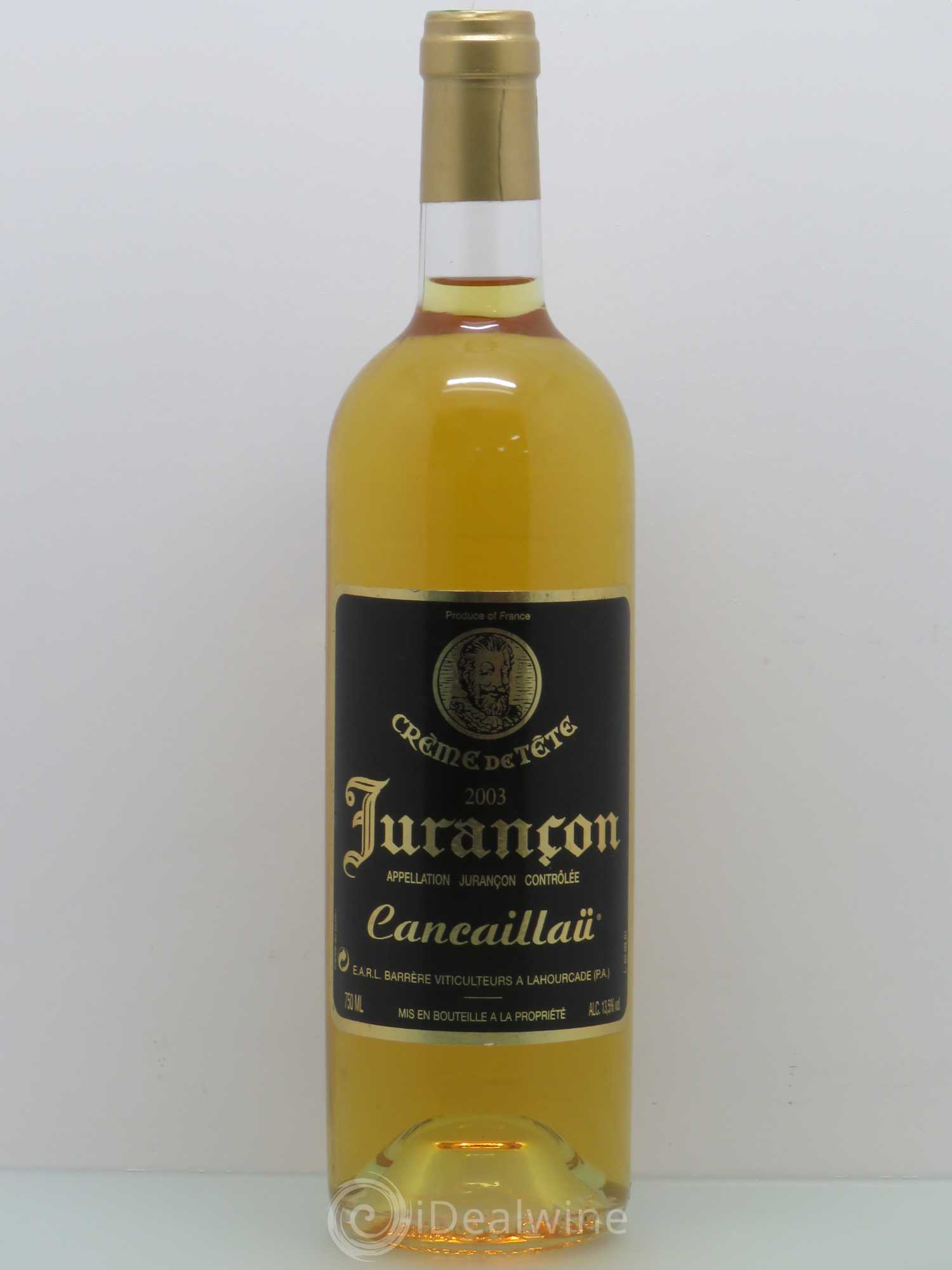 Jurançon Cancaillau Creme de tête 2003 - Posten von 1 Flasche - 0