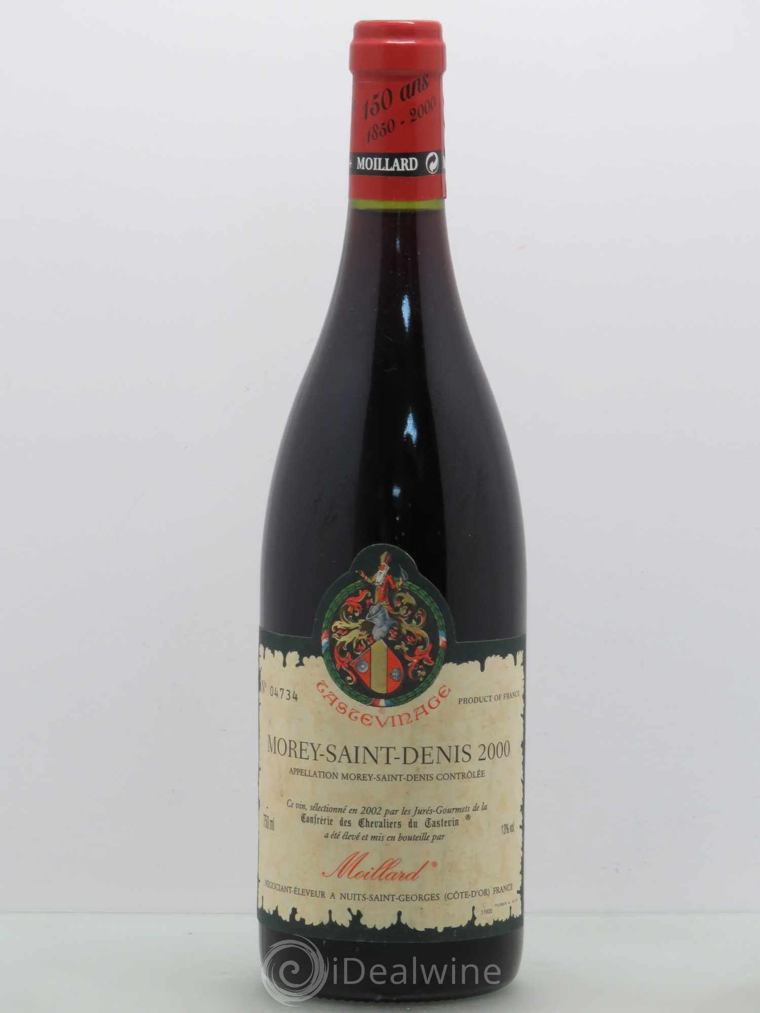 Morey-Saint-Denis 1er Cru Moillard - Confrérie Les Chevaliers de Tastevin 2000 - Posten von 1 Flasche - 0