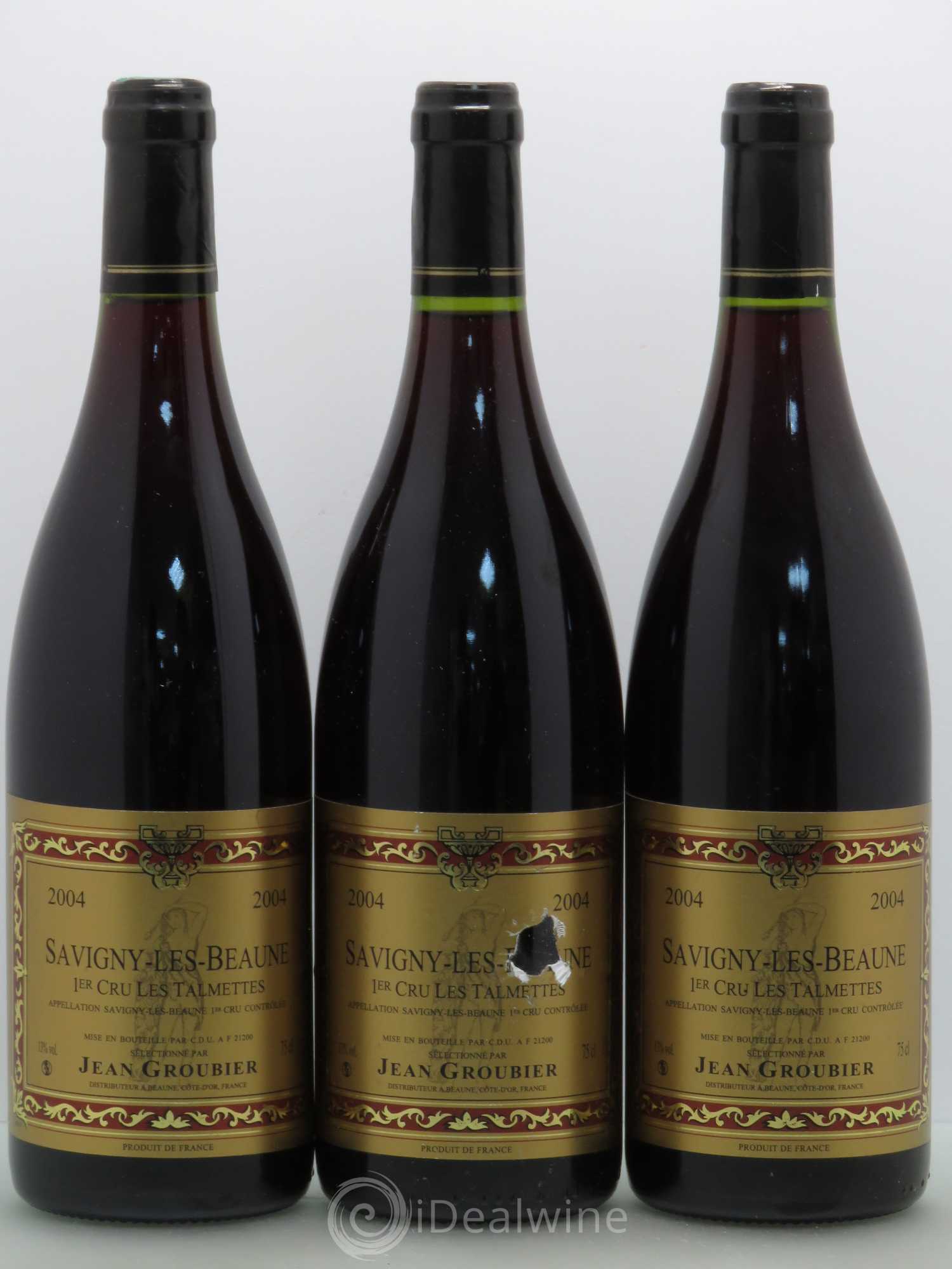 Savigny-lès-Beaune 1er Cru Les Talmettes - Maison Groubier 2004 - Posten von 3 Flaschen - 0