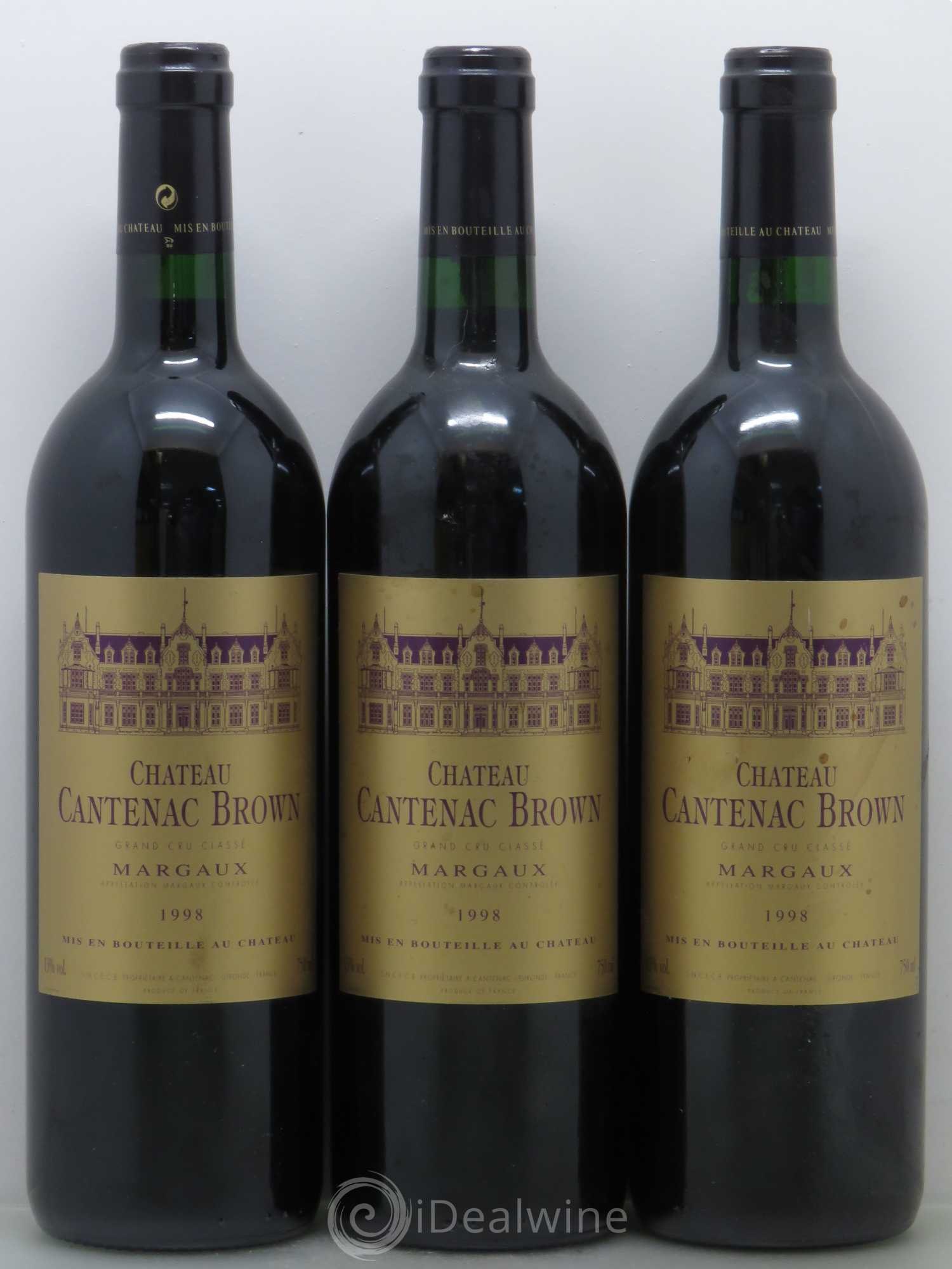 Château Cantenac Brown 3ème Grand Cru Classé 1998 - Lot de 6 bouteilles - 2