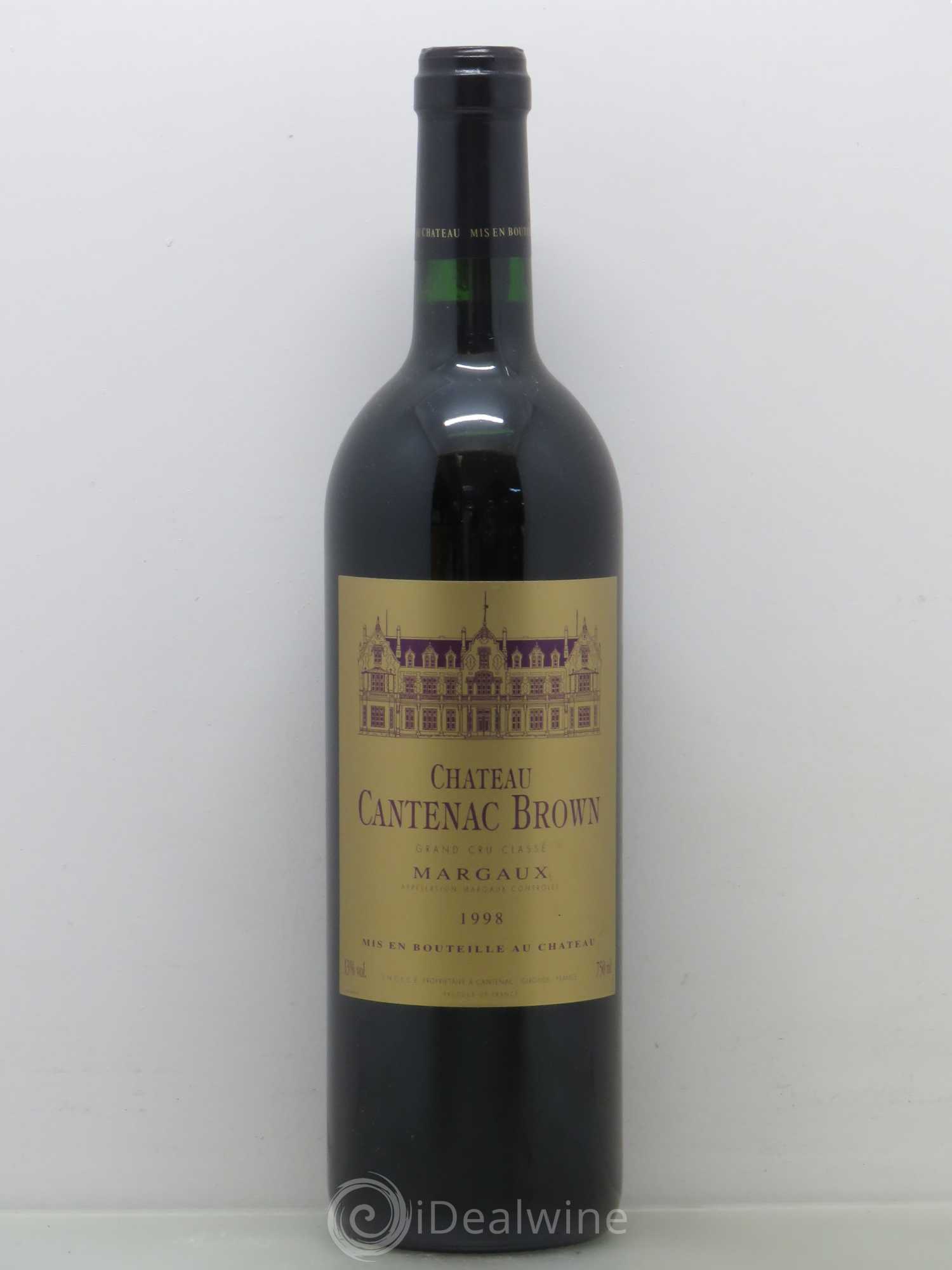 Château Cantenac Brown 3ème Grand Cru Classé 1998 - Lot de 1 bouteille - 0