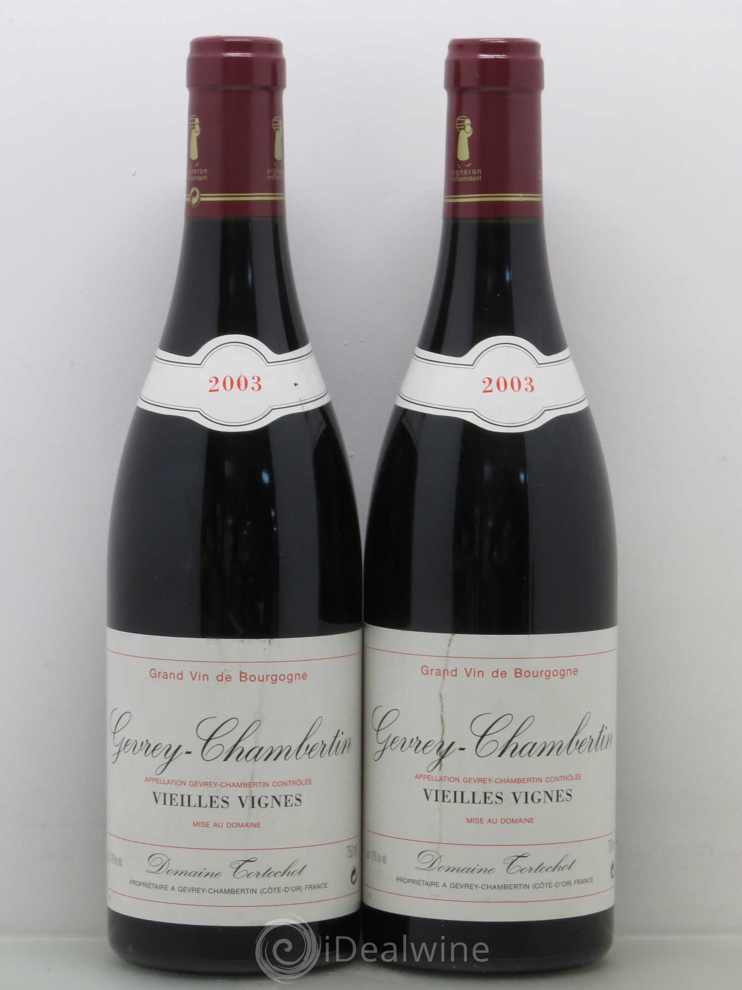 Gevrey-Chambertin Vielles Vignes Tortochot 2003 - Posten von 2 Flaschen - 0