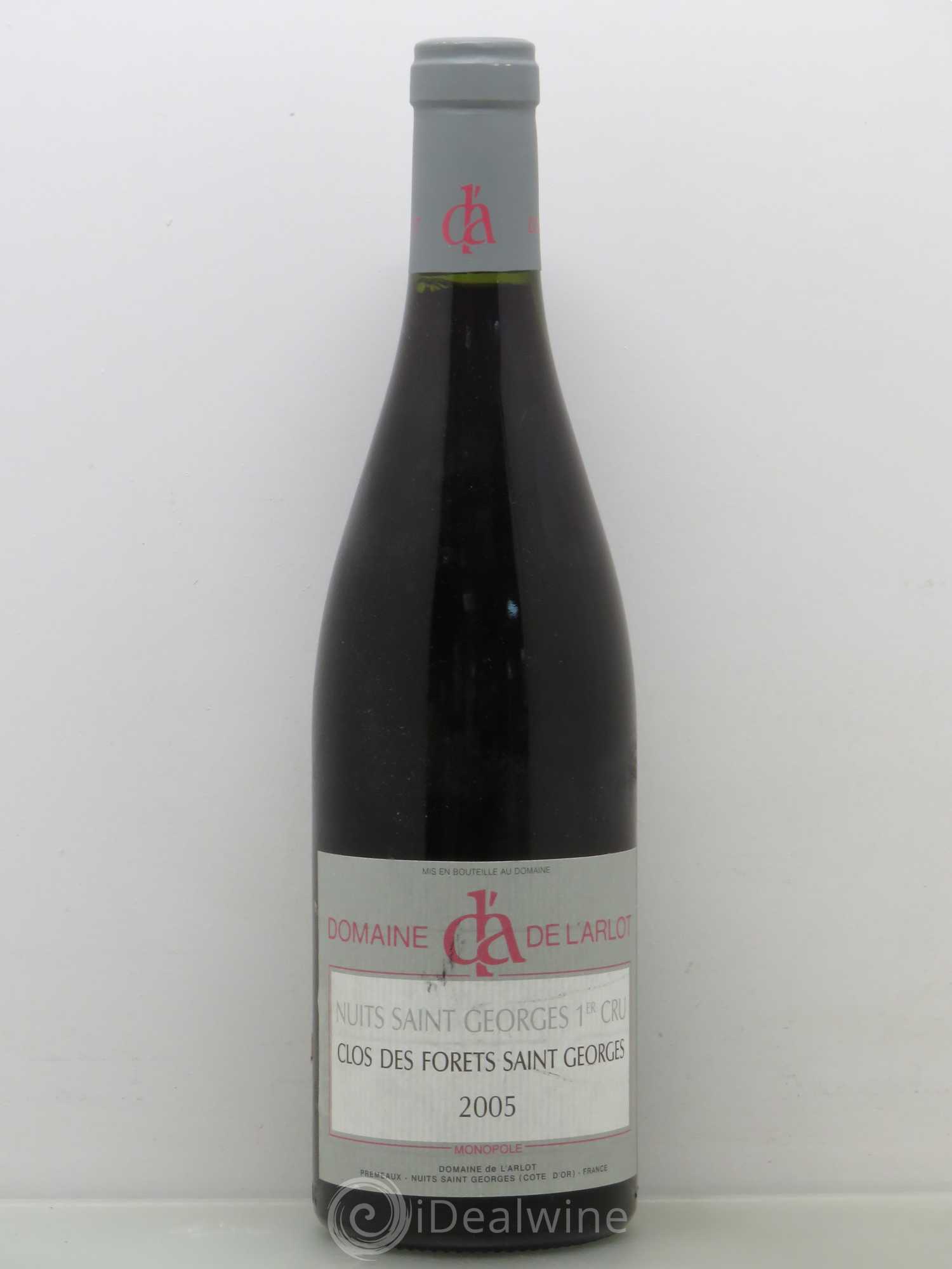 Nuits-Saint-Georges 1er Cru Clos des Forêts Saint-Georges Domaine de l'Arlot 2005 - Lot de 1 bouteille - 0