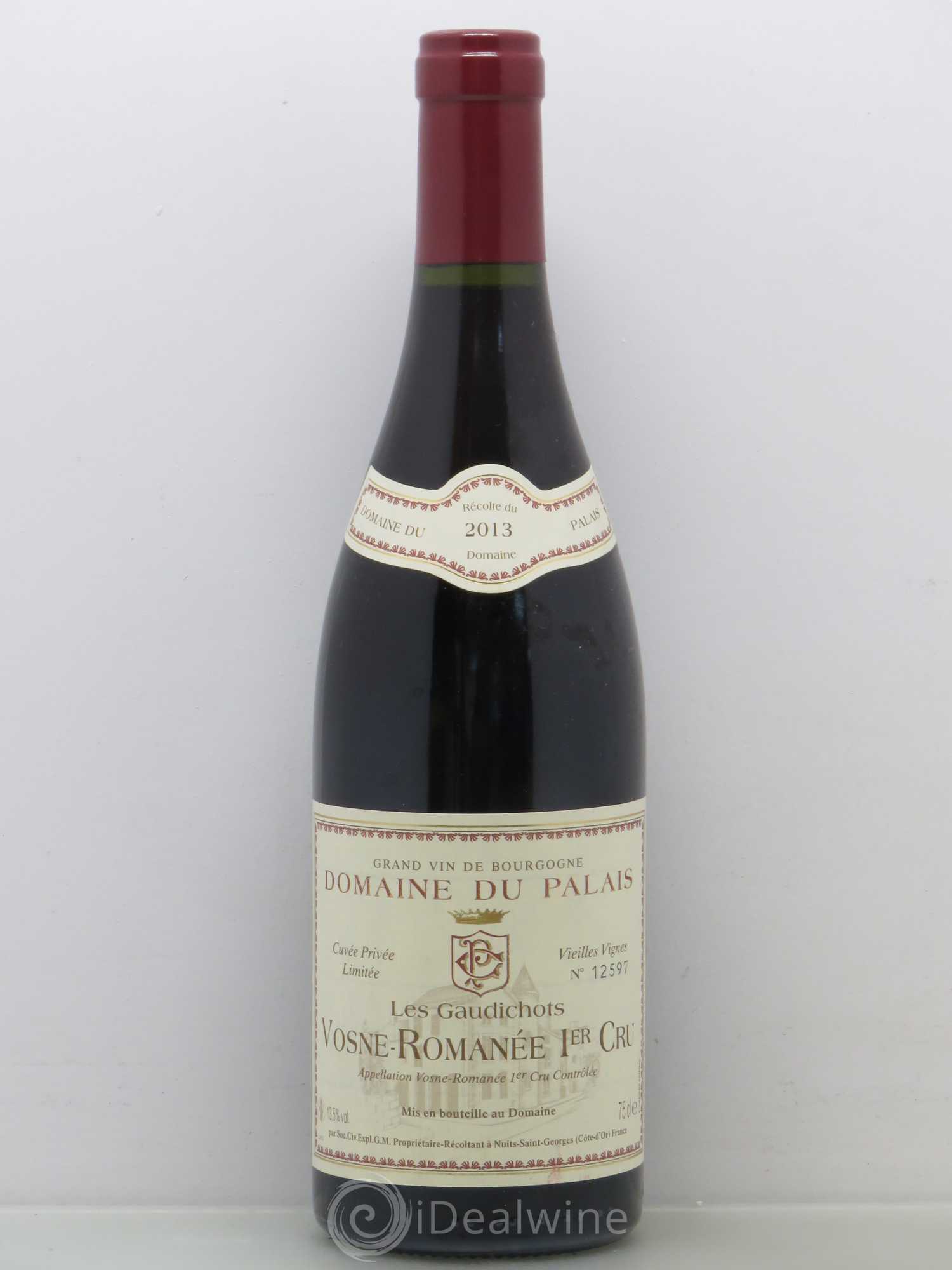 Vosne-Romanée 1er Cru Les Gaudichots Domaine Du Palais 2013 - Posten von 1 Flasche - 0