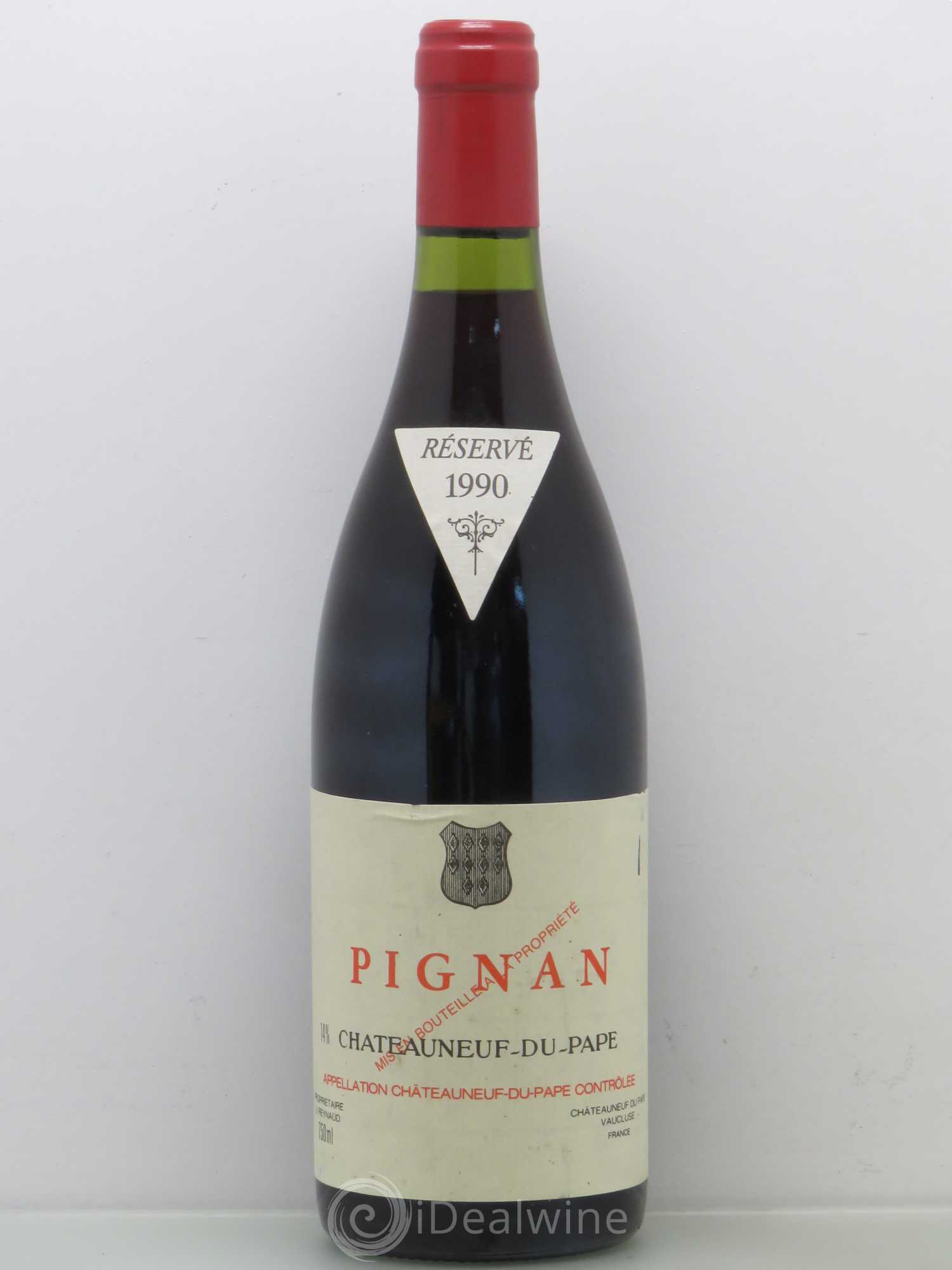 Châteauneuf-du-Pape Pignan Emmanuel Reynaud 1990 - Lot de 1 bouteille - 0