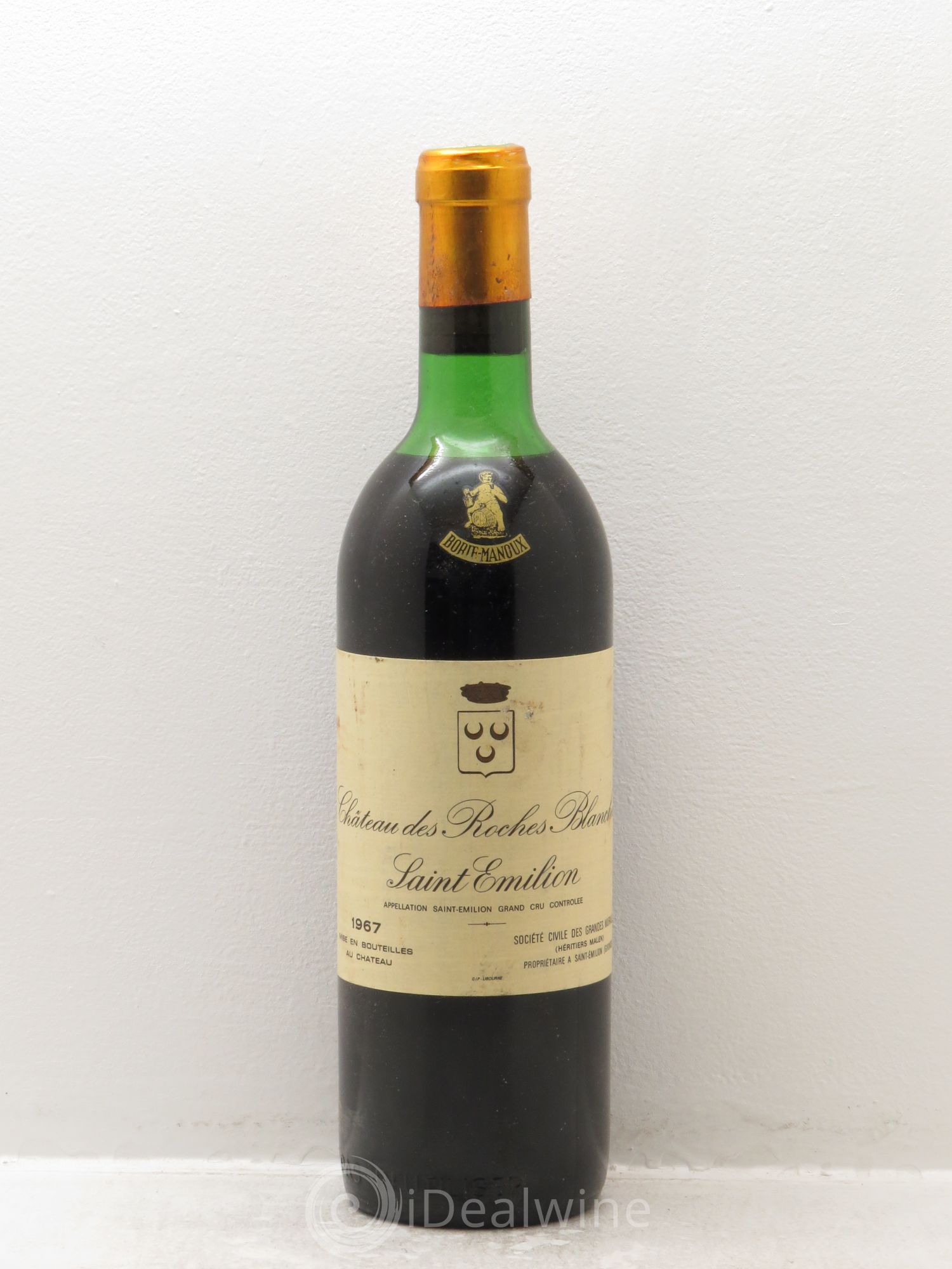 Saint-Émilion Chateau Roches Blanches 1967 - Lot de 1 bouteille - 0