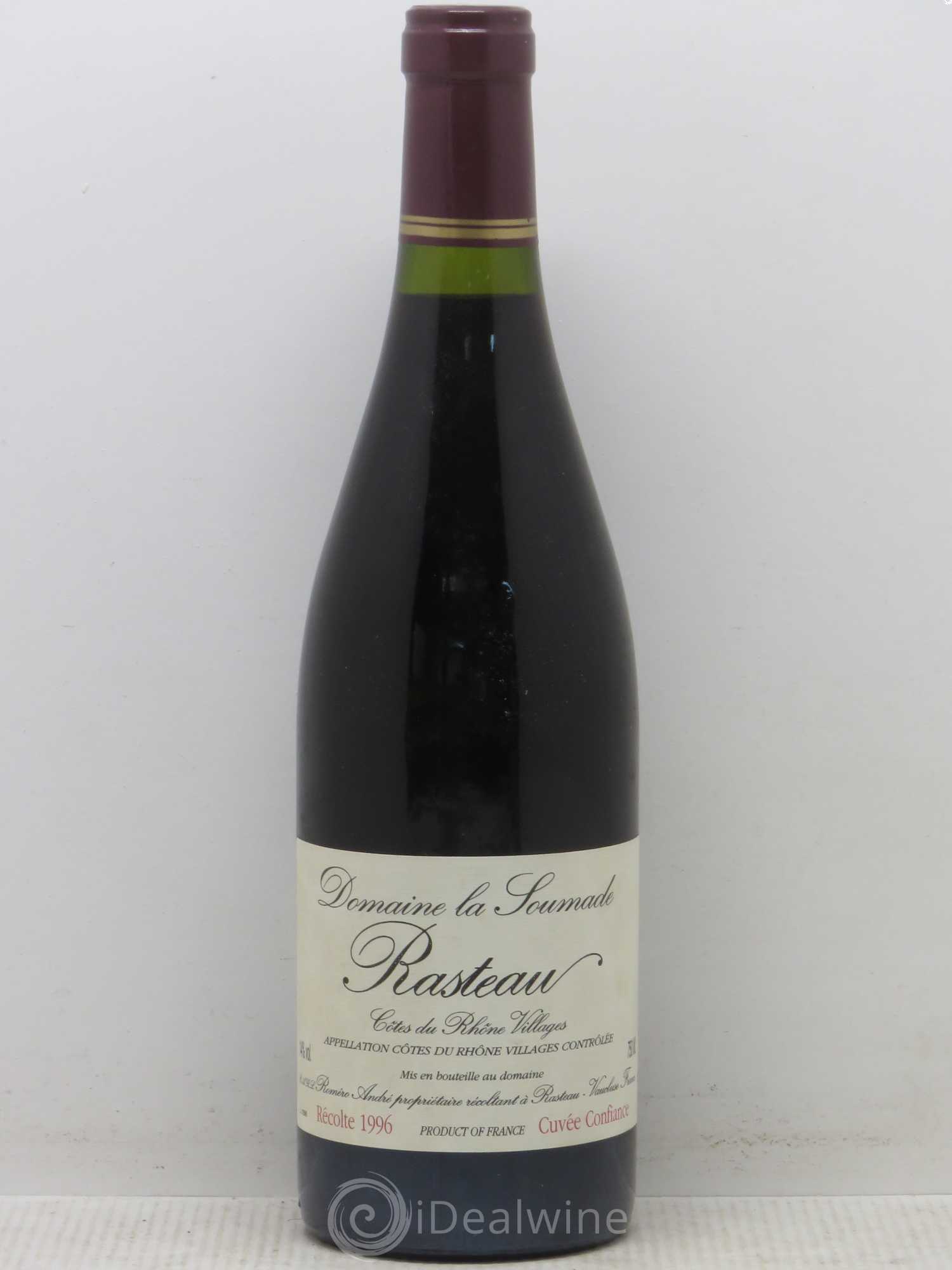 Rasteau Cuvée Confiance La Soumade (Domaine) 1996 - Lot de 1 bouteille - 0