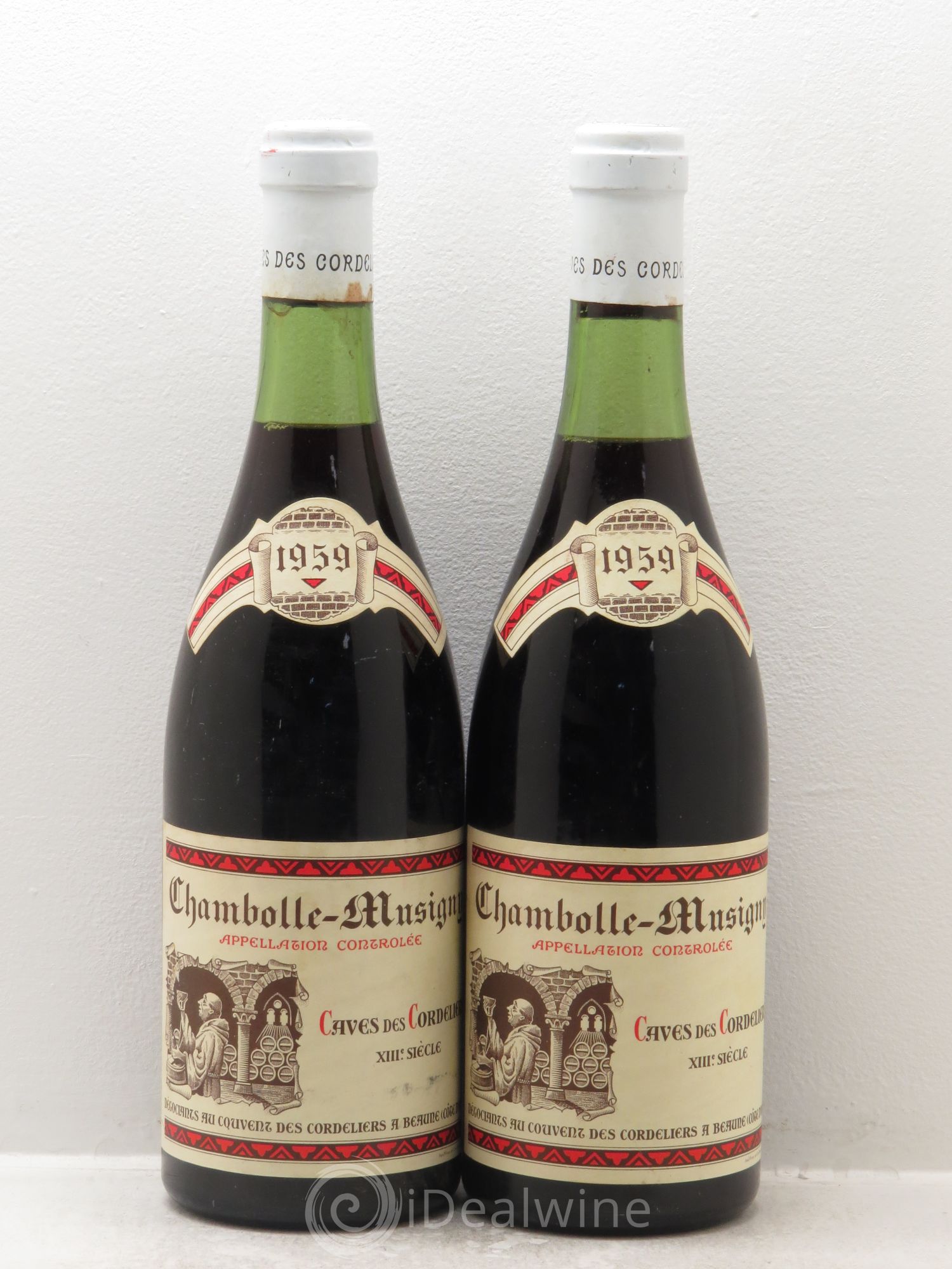 Chambolle-Musigny caves des cordeliers 1959 - Posten von 2 Flaschen - 0