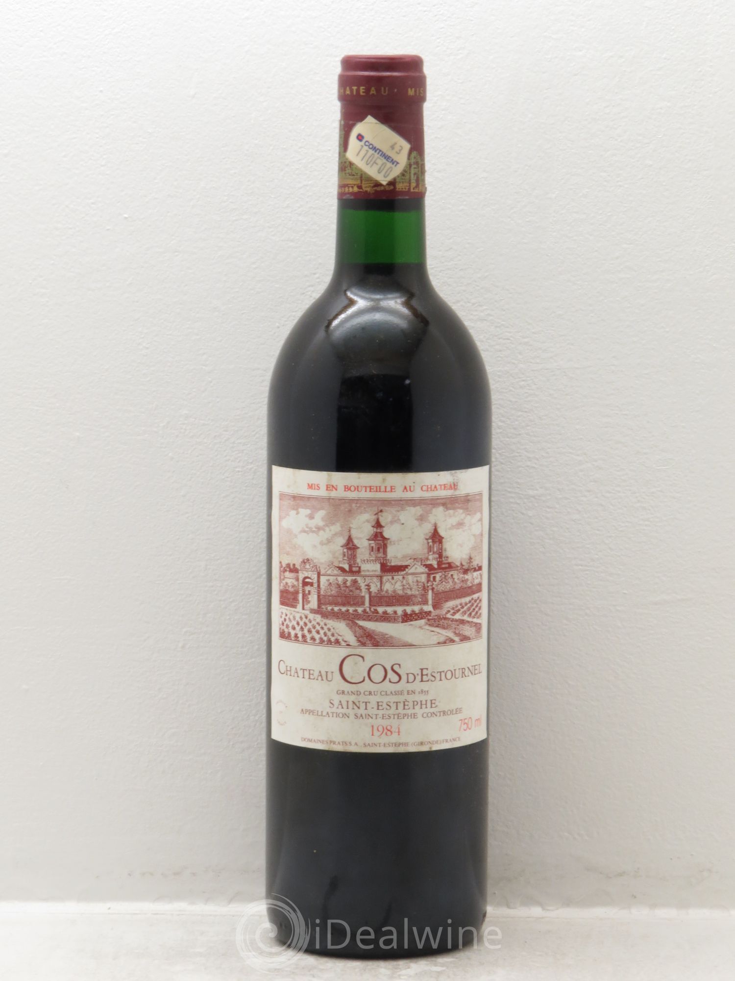 Cos d'Estournel 2ème Grand Cru Classé 1984 - Lot de 1 bouteille - 0