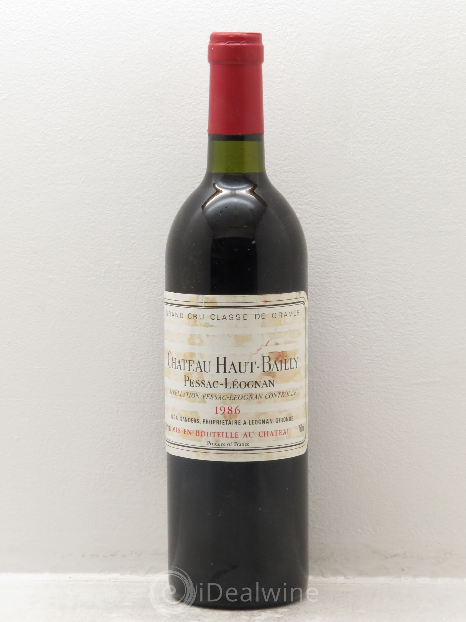 Château Haut-Bailly Cru Classé de Graves 1986 - Lot de 1 bouteille - 0