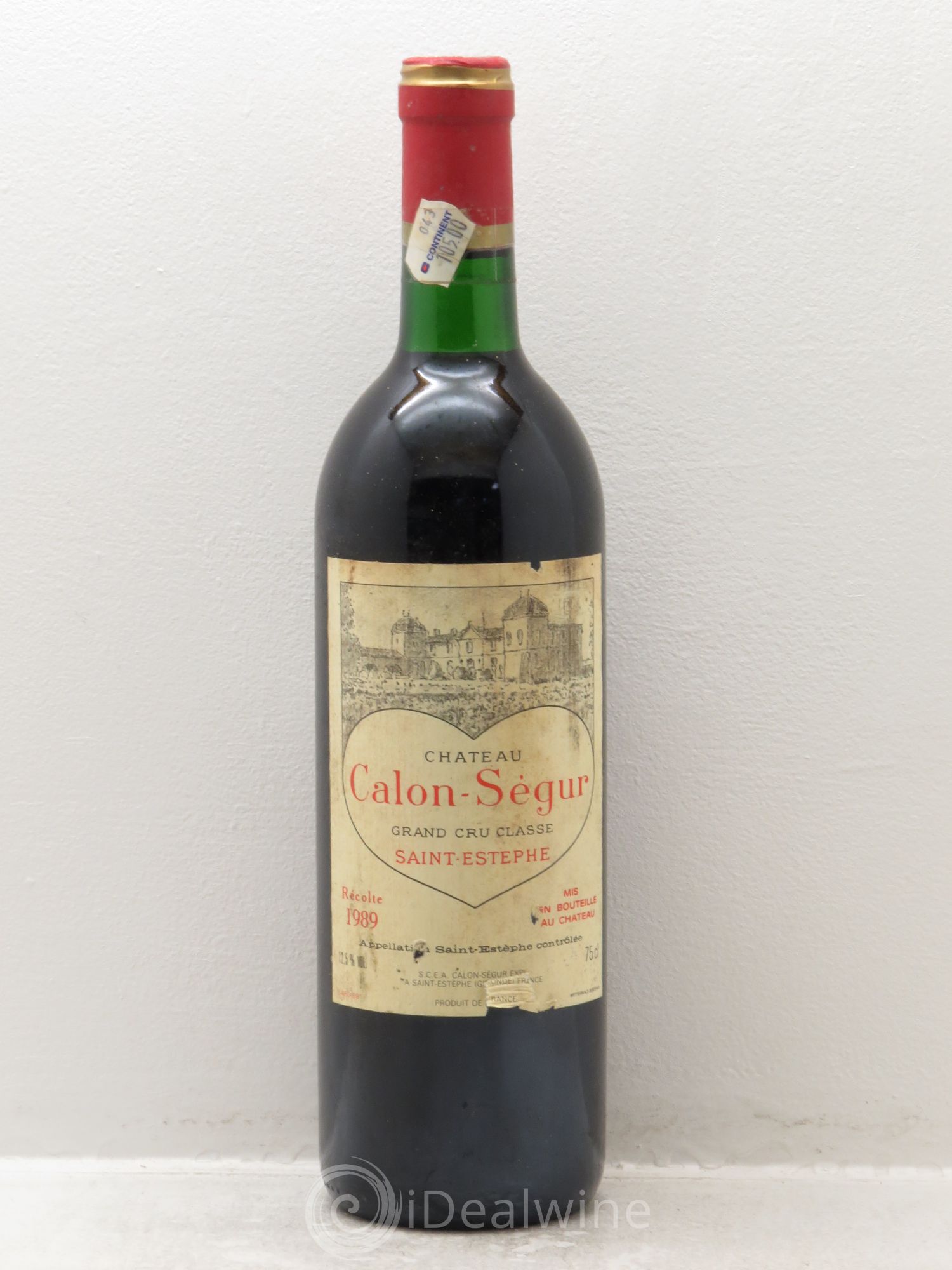 Château Calon Ségur 3ème Grand Cru Classé 1989 - Lot de 1 bouteille - 0