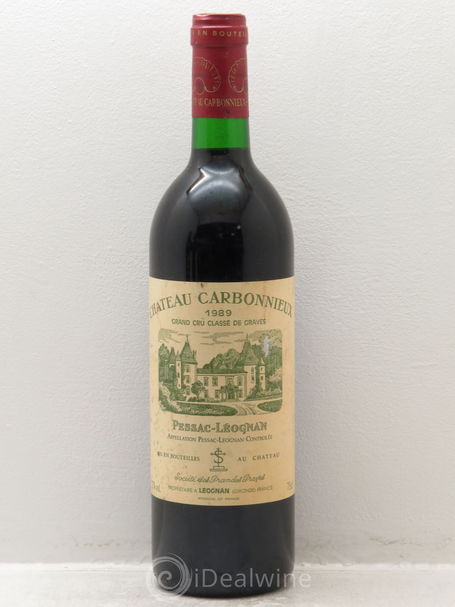 Château Carbonnieux Cru Classé de Graves 1989 - Lot de 6 bouteilles - 0