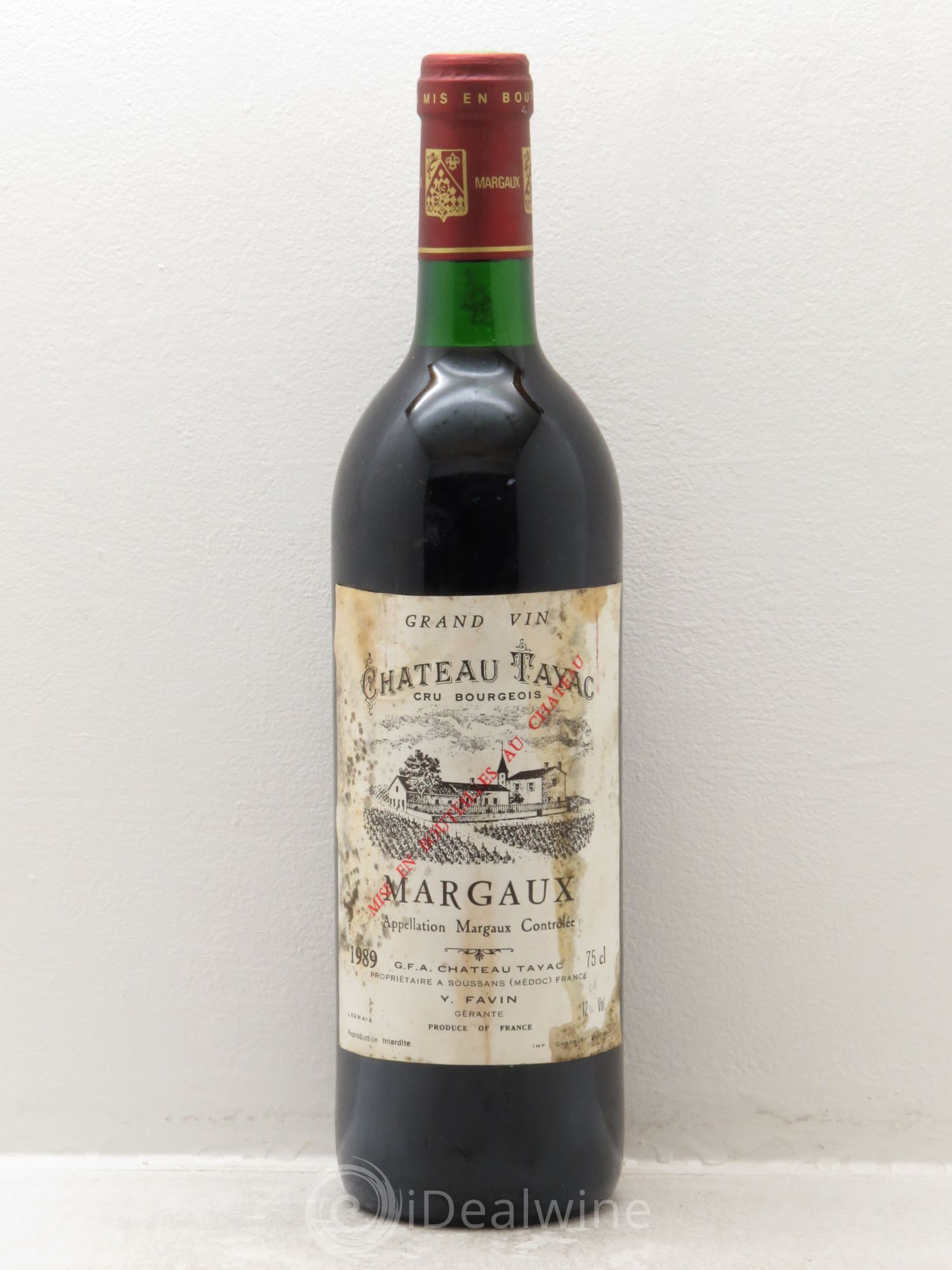 Château Tayac Cru Bourgeois 1989 - Lot de 1 bouteille - 0