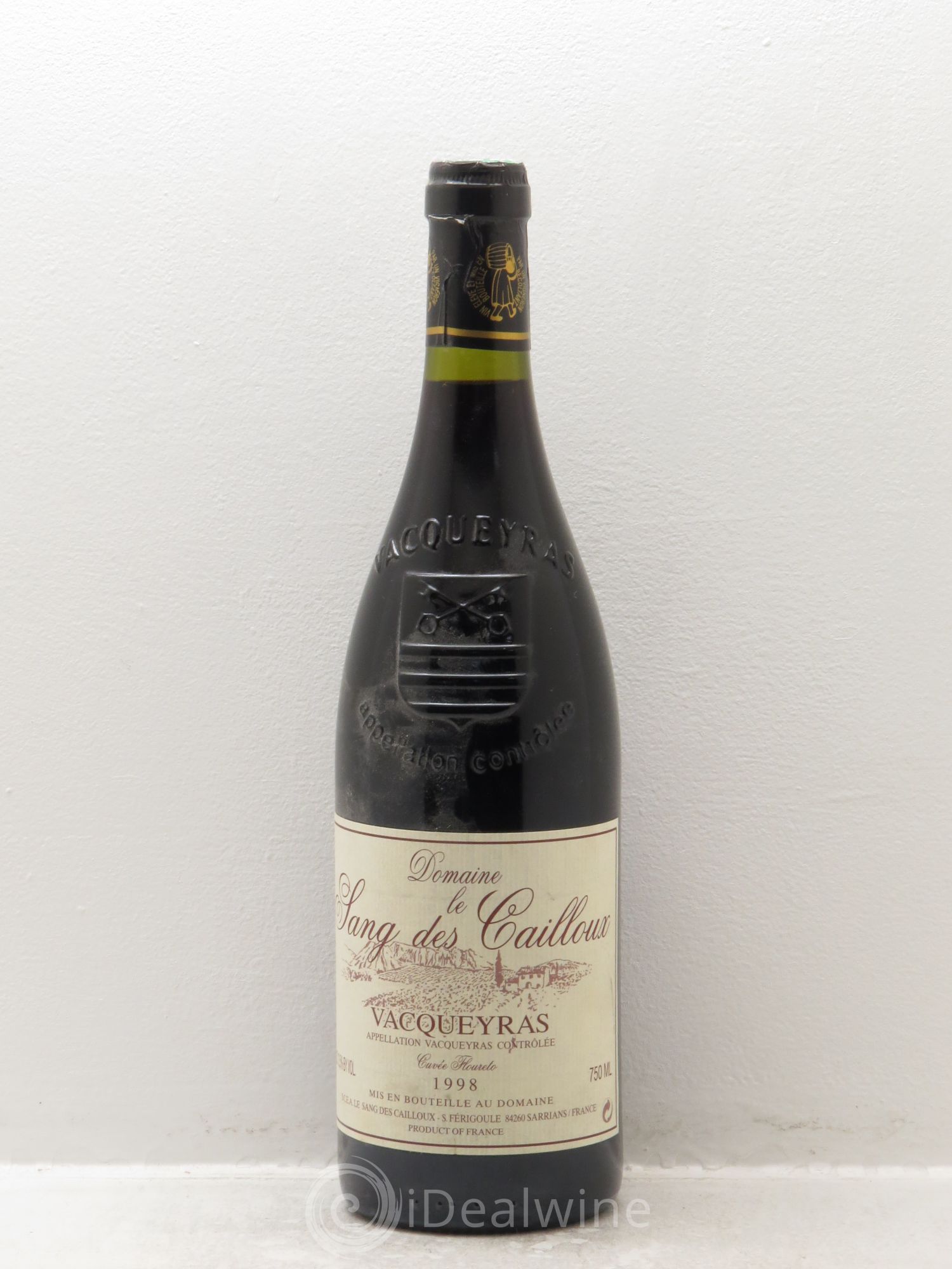 Vacqueyras Le Sang des cailloux Cuvée Floureto 1998 - Posten von 1 Flasche - 0