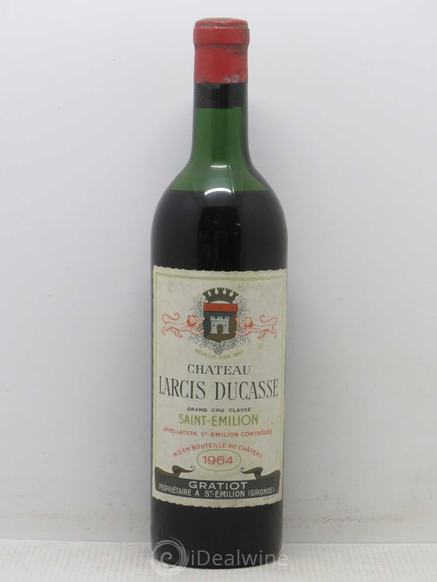 Château Larcis Ducasse 1er Grand Cru Classé B 1964 - Lot de 1 bouteille - 0