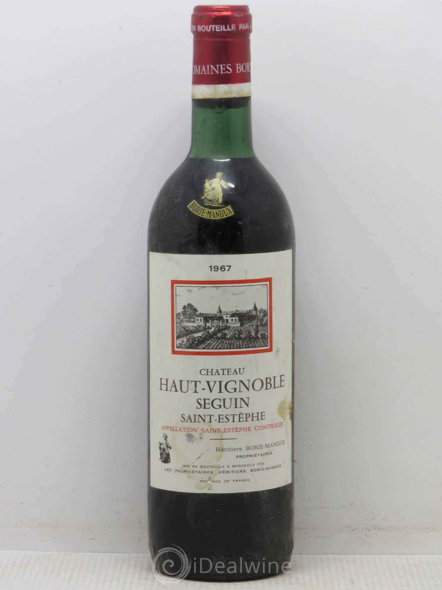 Saint-Estèphe Haut Vignoble Seguin 1967 - Posten von 1 Flasche - 0