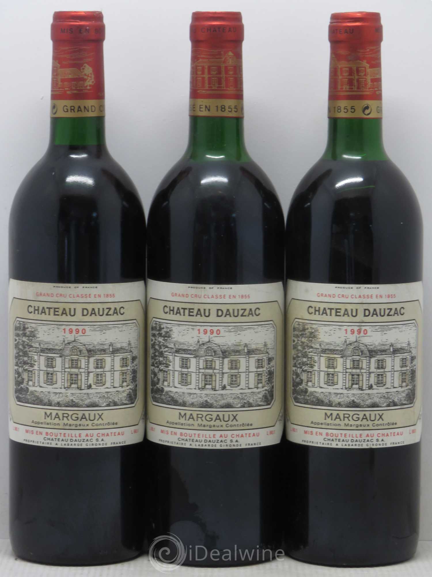 Château Dauzac 5ème Grand Cru Classé 1990 - Lot de 6 bouteilles - 1