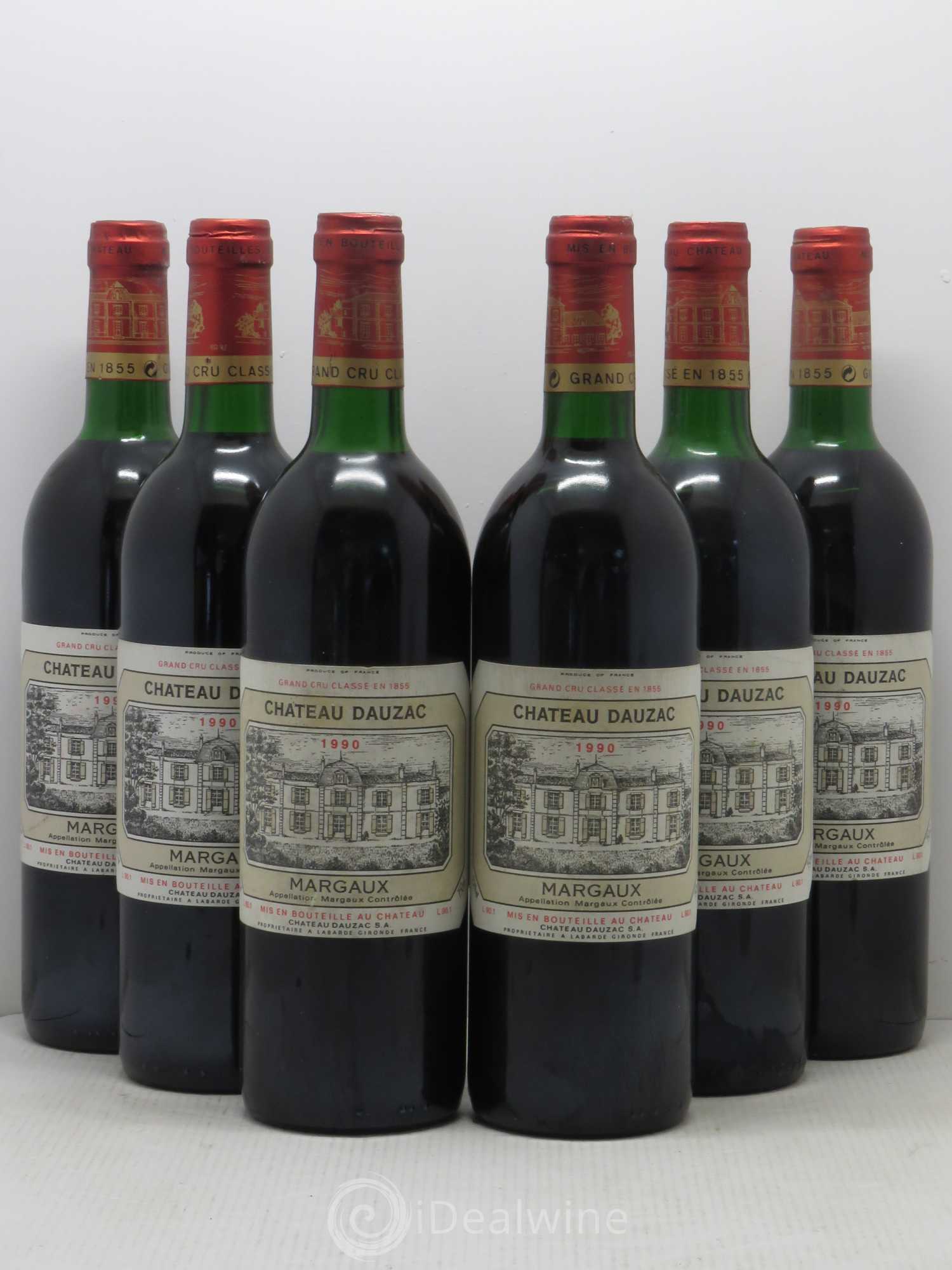 Château Dauzac 5ème Grand Cru Classé 1990 - Lot de 6 bouteilles - 0