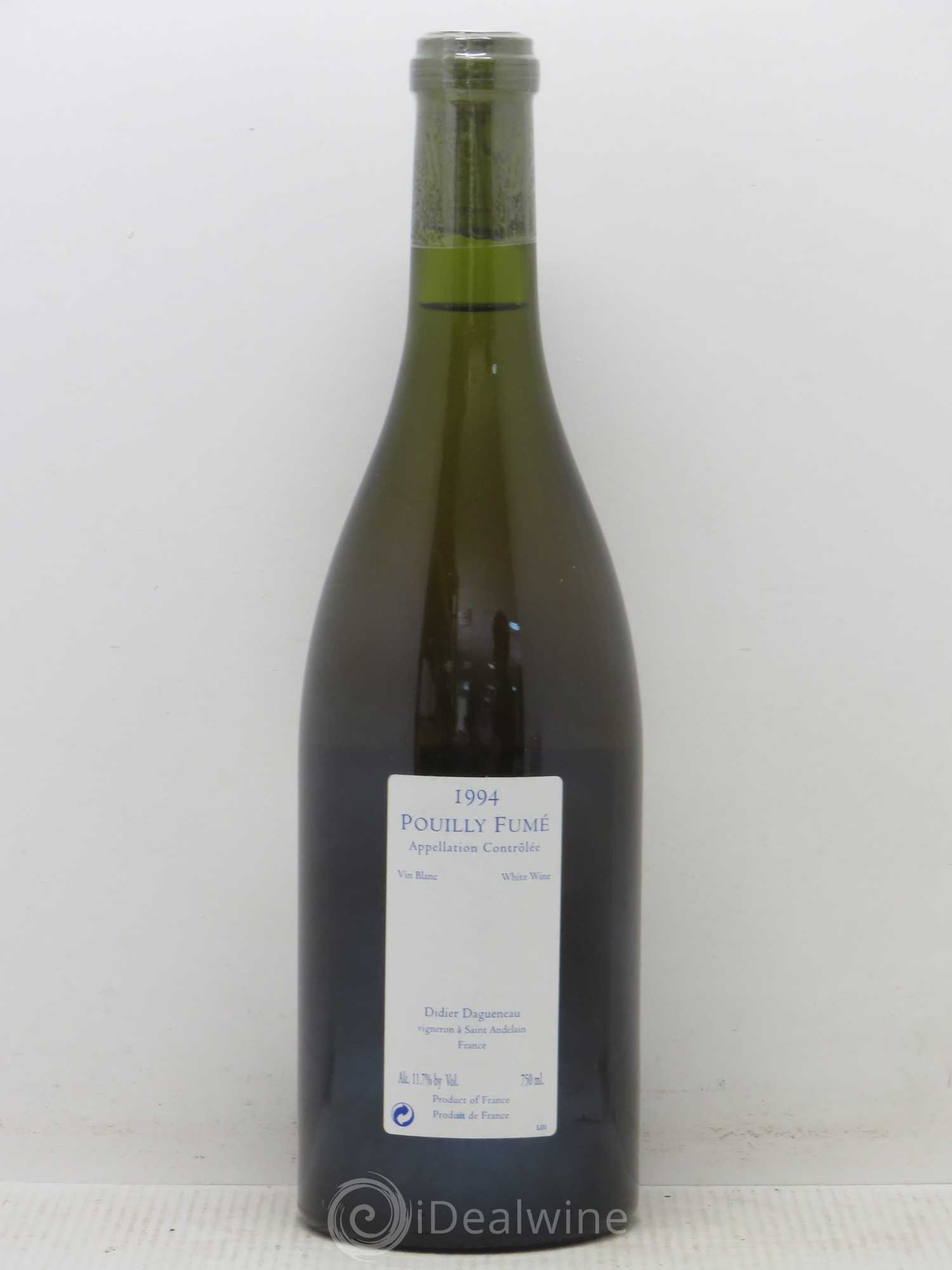 Vin de France (anciennement Pouilly-Fumé) Silex Dagueneau (Domaine Didier - Louis-Benjamin) 1994 - Lot de 1 bouteille - 1