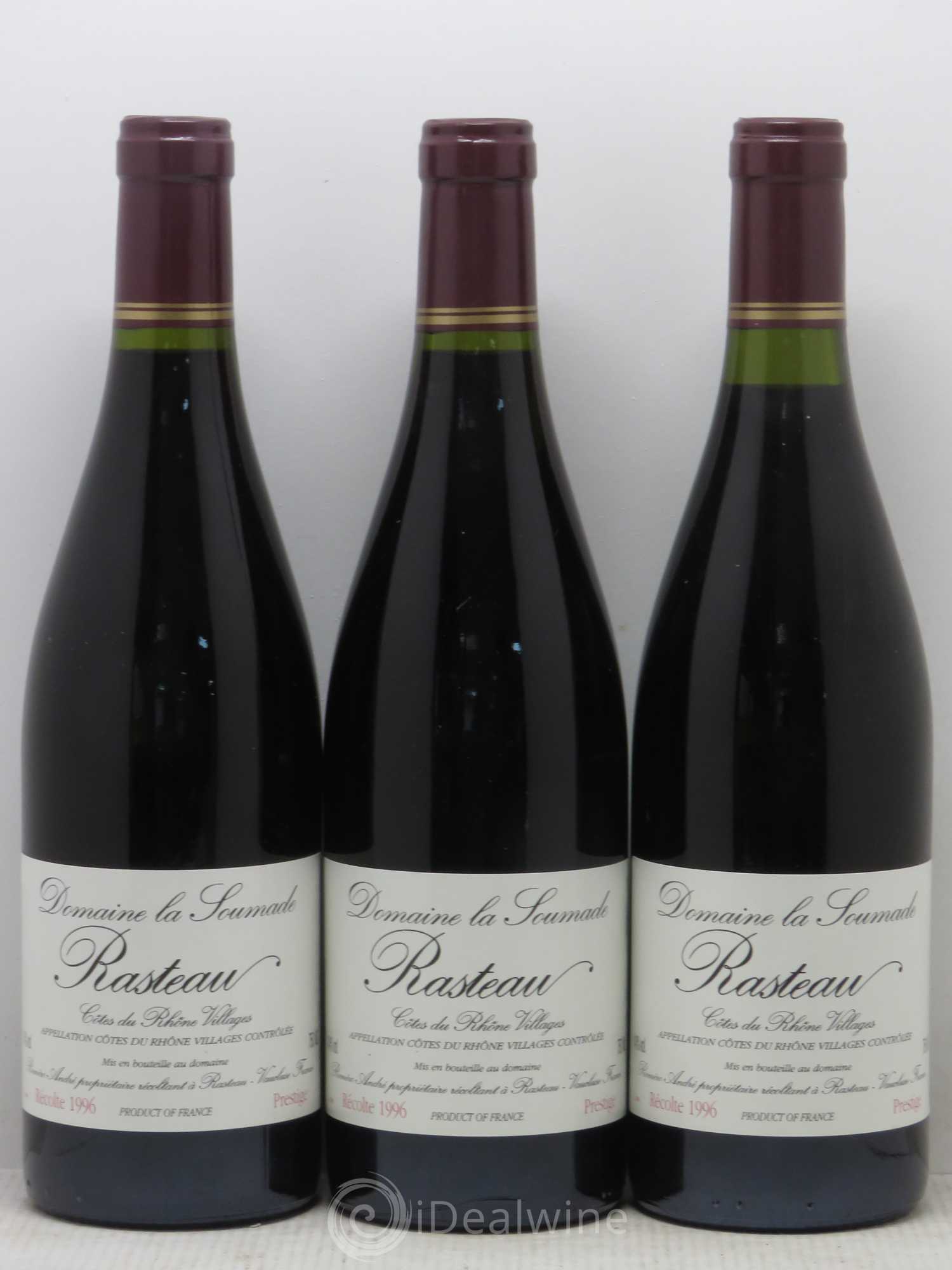 Rasteau La Soumade (Domaine) Prestige 1996 - Lot de 6 bouteilles - 2