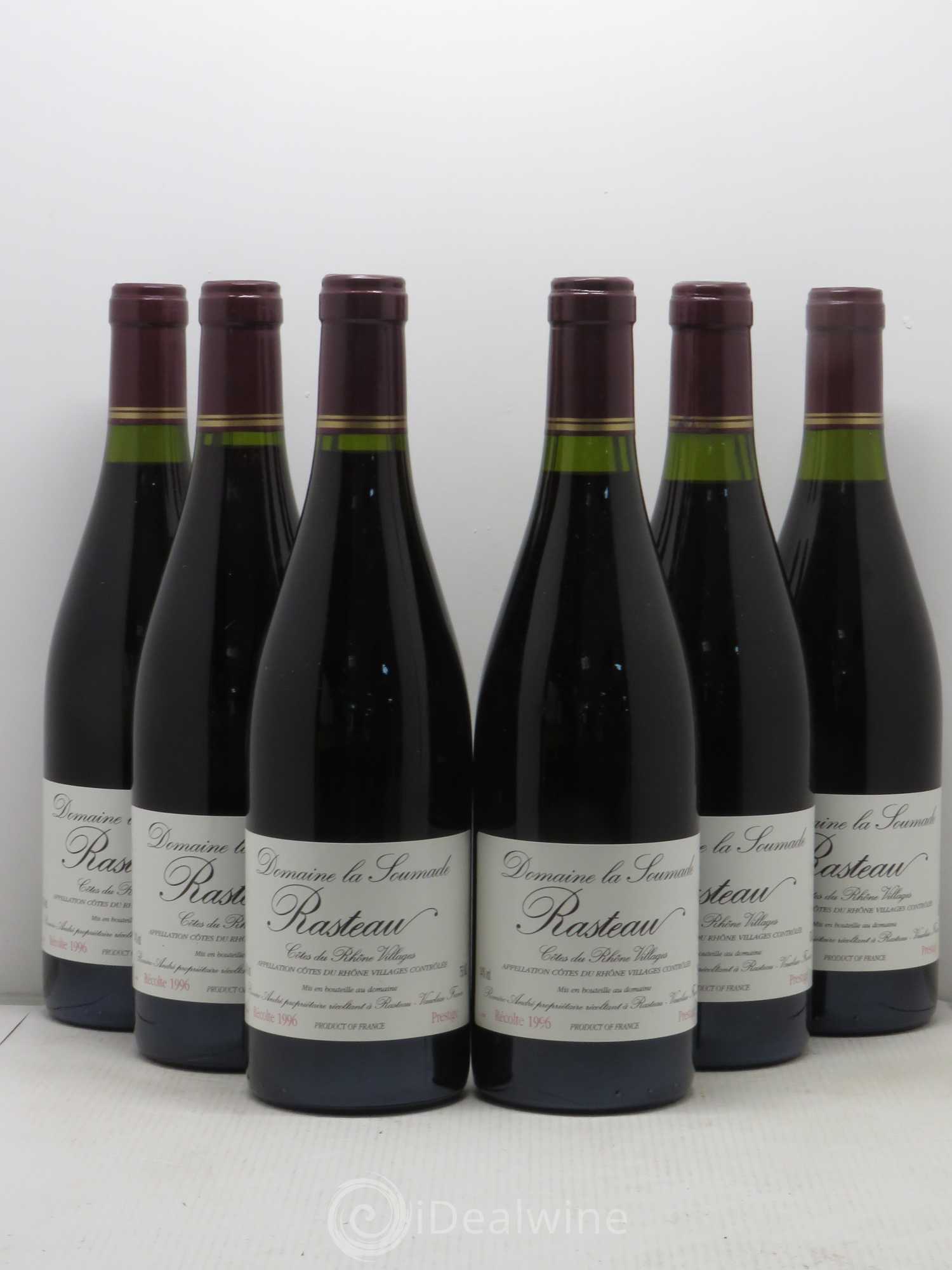 Rasteau La Soumade (Domaine) Prestige 1996 - Lot de 6 bouteilles - 0