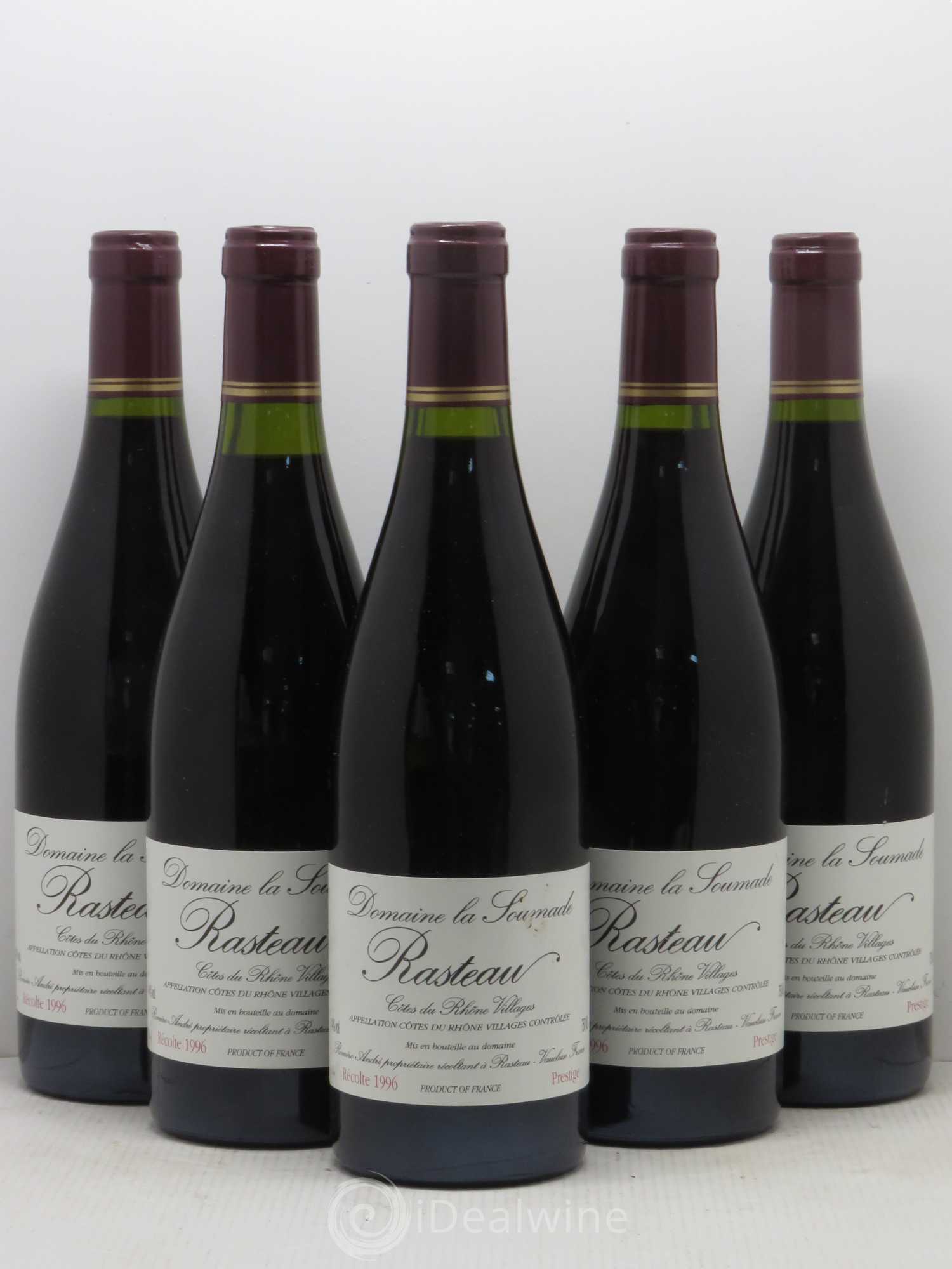 Rasteau La Soumade (Domaine) Prestige 1996 - Lot de 5 bouteilles - 0