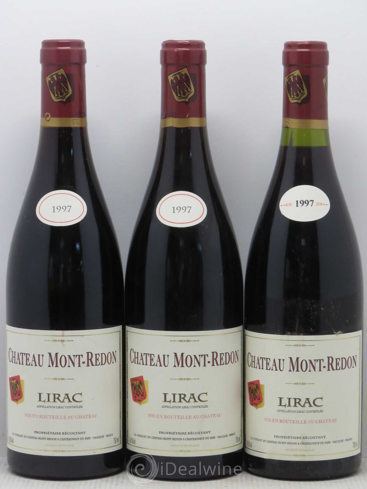 Lirac Chateau Mont Redon (sans prix de réserve) 1997 - Posten von 5 Flaschen - 1