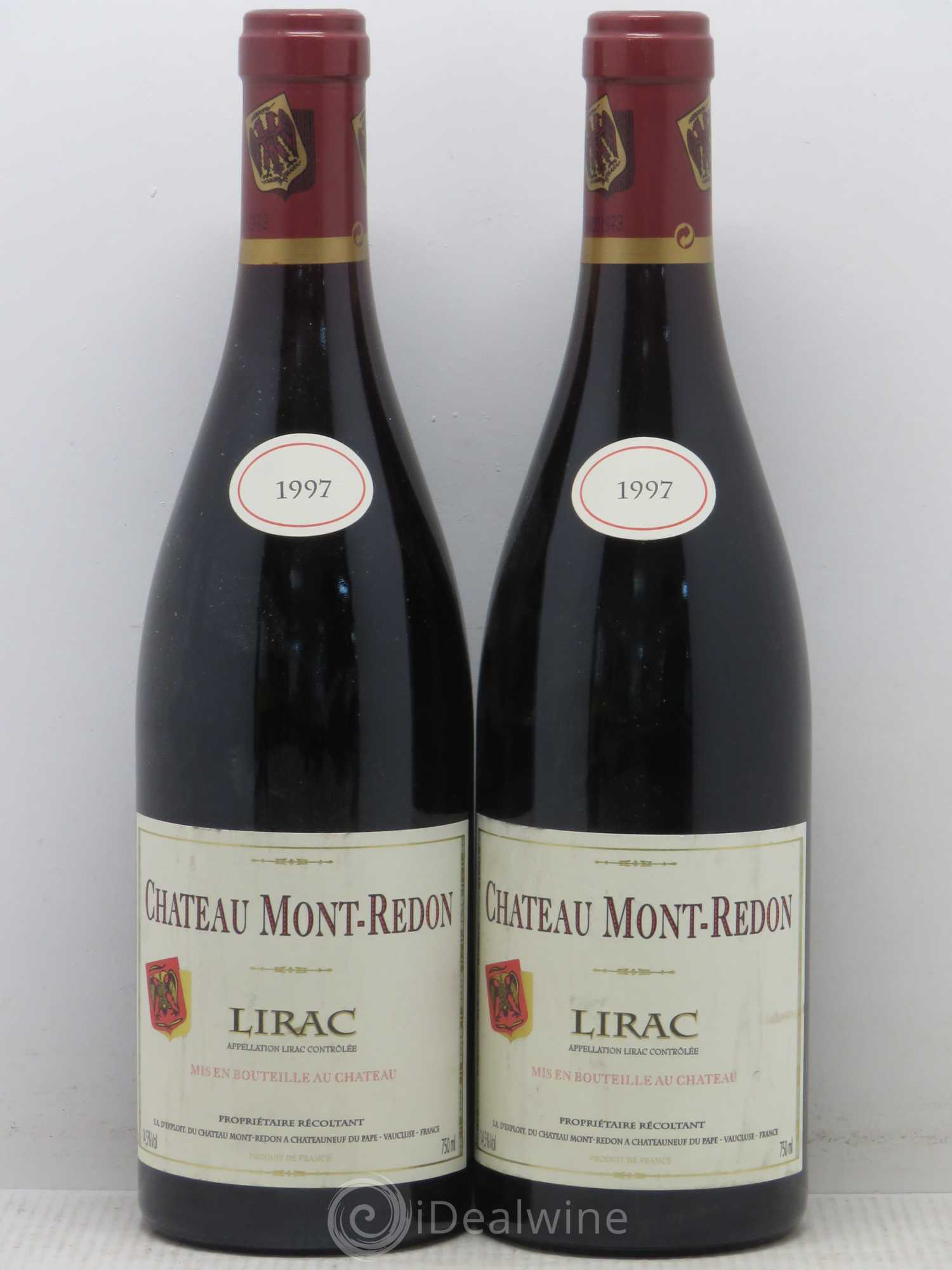 Lirac Chateau Mont Redon (sans prix de réserve) 1997 - Posten von 5 Flaschen - 2