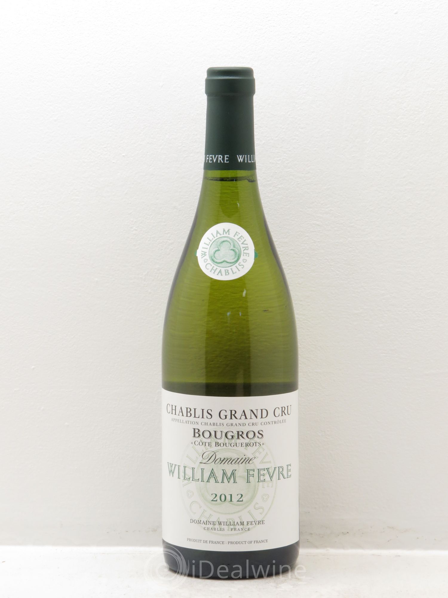 Chablis Grand Cru Bougros Côte Bouguerots William Fèvre 2012 - Lot de 1 bouteille - 0