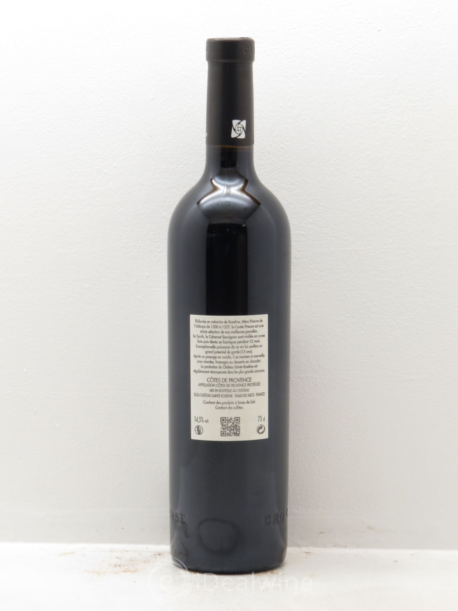 Côtes de Provence Château Sainte-Roseline Le Prieuré 2011 - Lot de 1 bouteille - 1