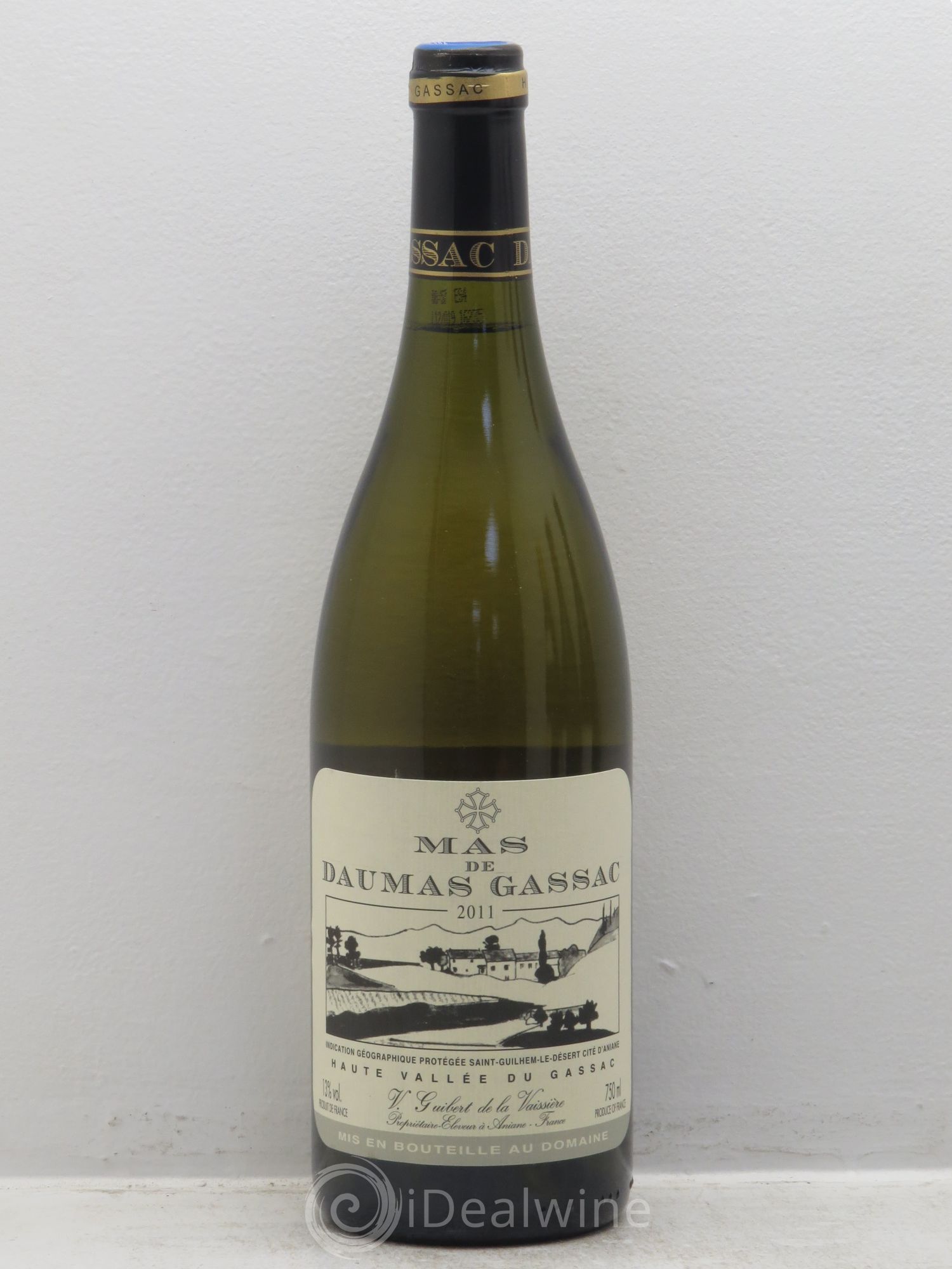 Saint-Guilhem-le-Désert - Cité d'Aniane Mas Daumas Gassac Famille Guibert de La Vaissière 2011 - Lot de 1 bouteille - 0