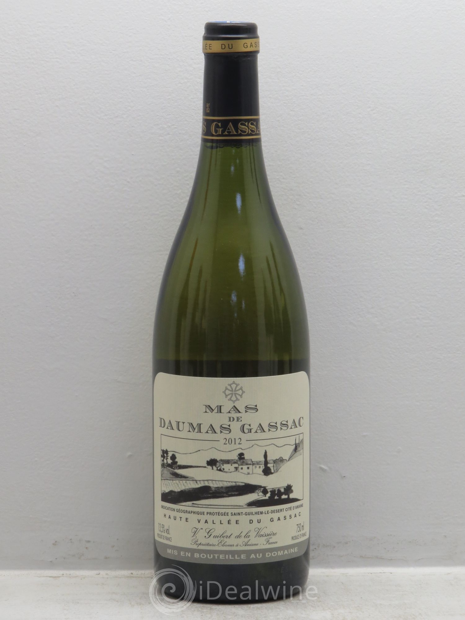 Saint-Guilhem-le-Désert - Cité d'Aniane Mas Daumas Gassac Famille Guibert de La Vaissière 2012 - Lot de 1 bouteille - 0