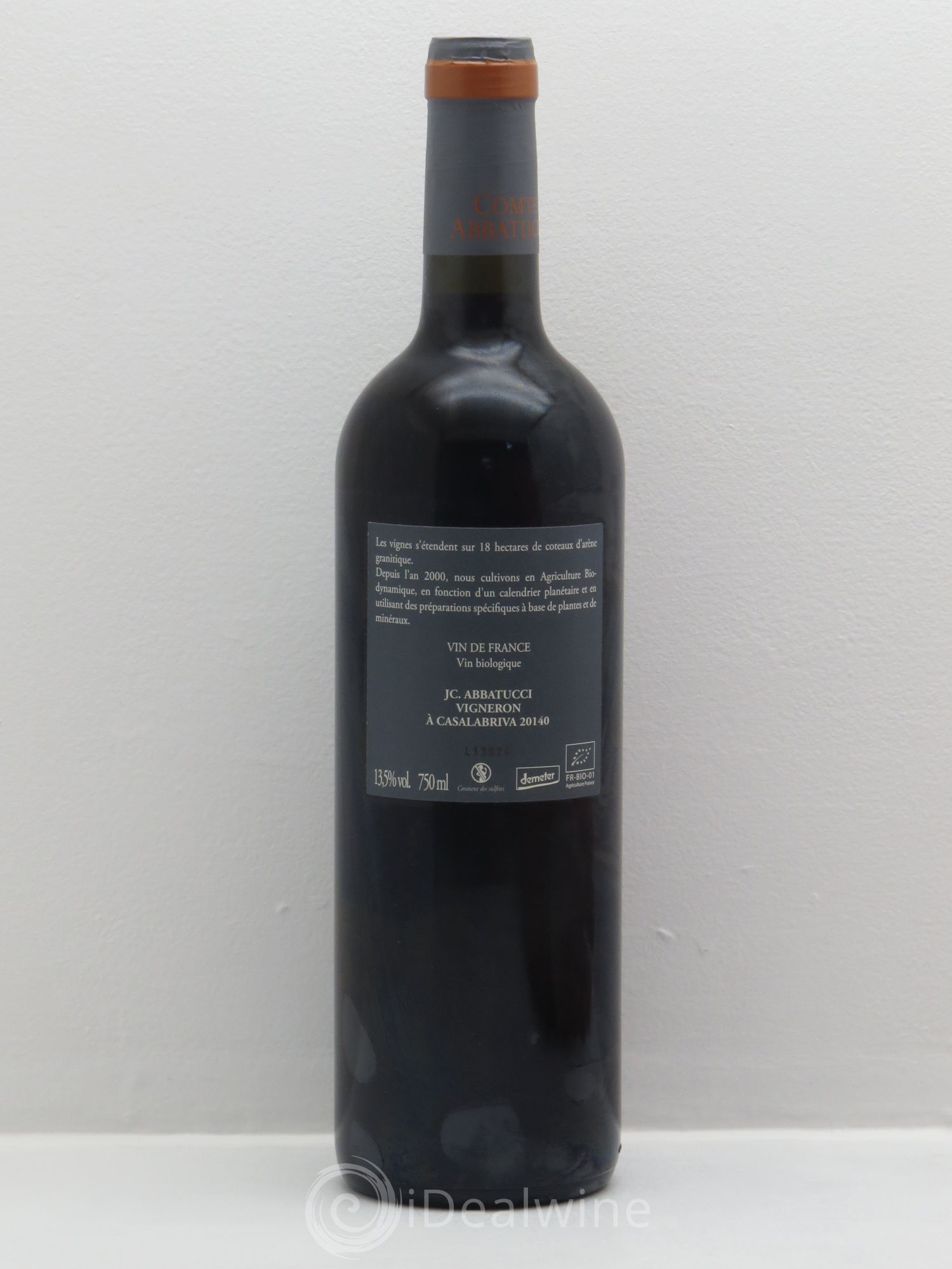 Vin de France Faustine Vieilles Vignes Comte Abbatucci (Domaine) Vieilles Vignes 2013 - Lot de 1 bouteille - 1