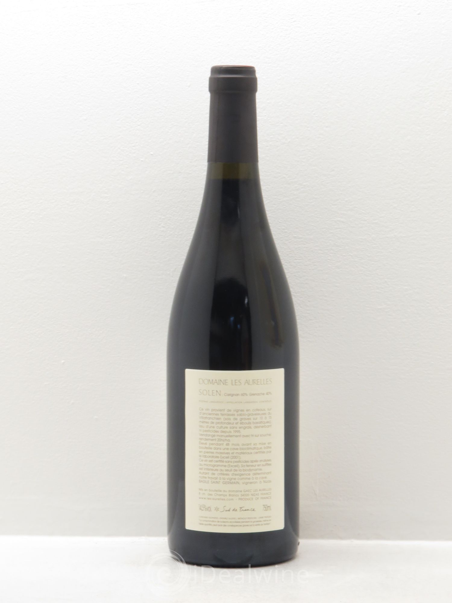 Coteaux du Languedoc Solen Domaine les Aurelles 2011 - Lot de 1 bouteille - 1