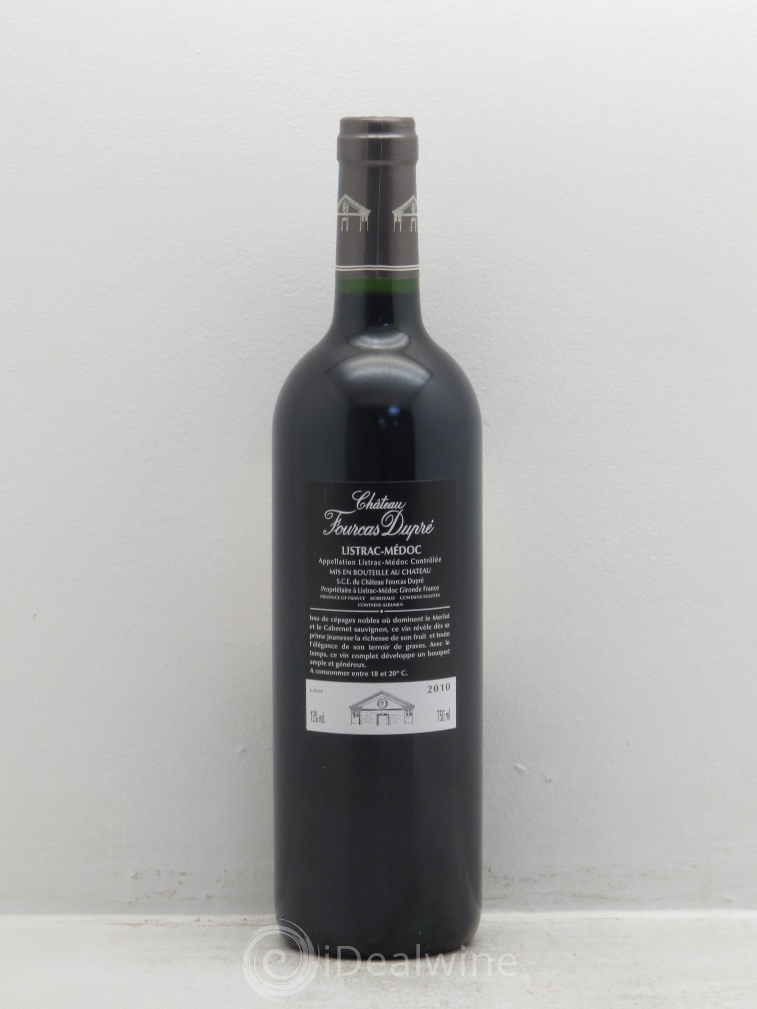 Château Fourcas Dupré 2010 - Lot de 1 bouteille - 1