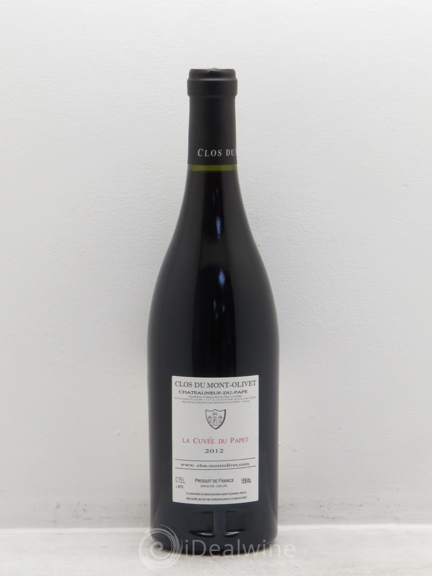 Châteauneuf-du-Pape Cuvée du Papet Clos du Mont-Olivet 2012 - Lot de 1 bouteille - 1
