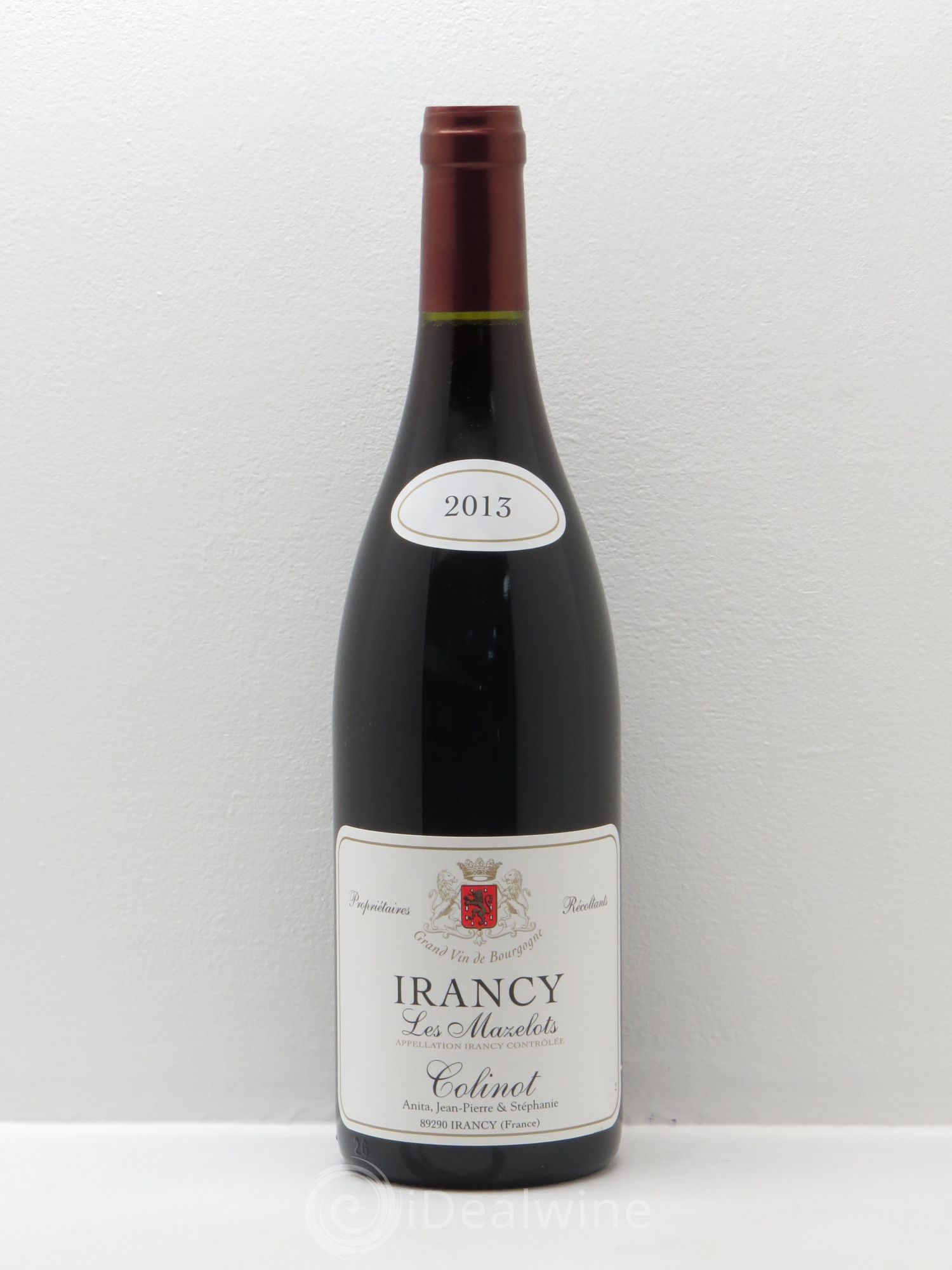 Irancy Les Mazelots Stéphanie Colinot 2013 - Lot de 1 bouteille - 0