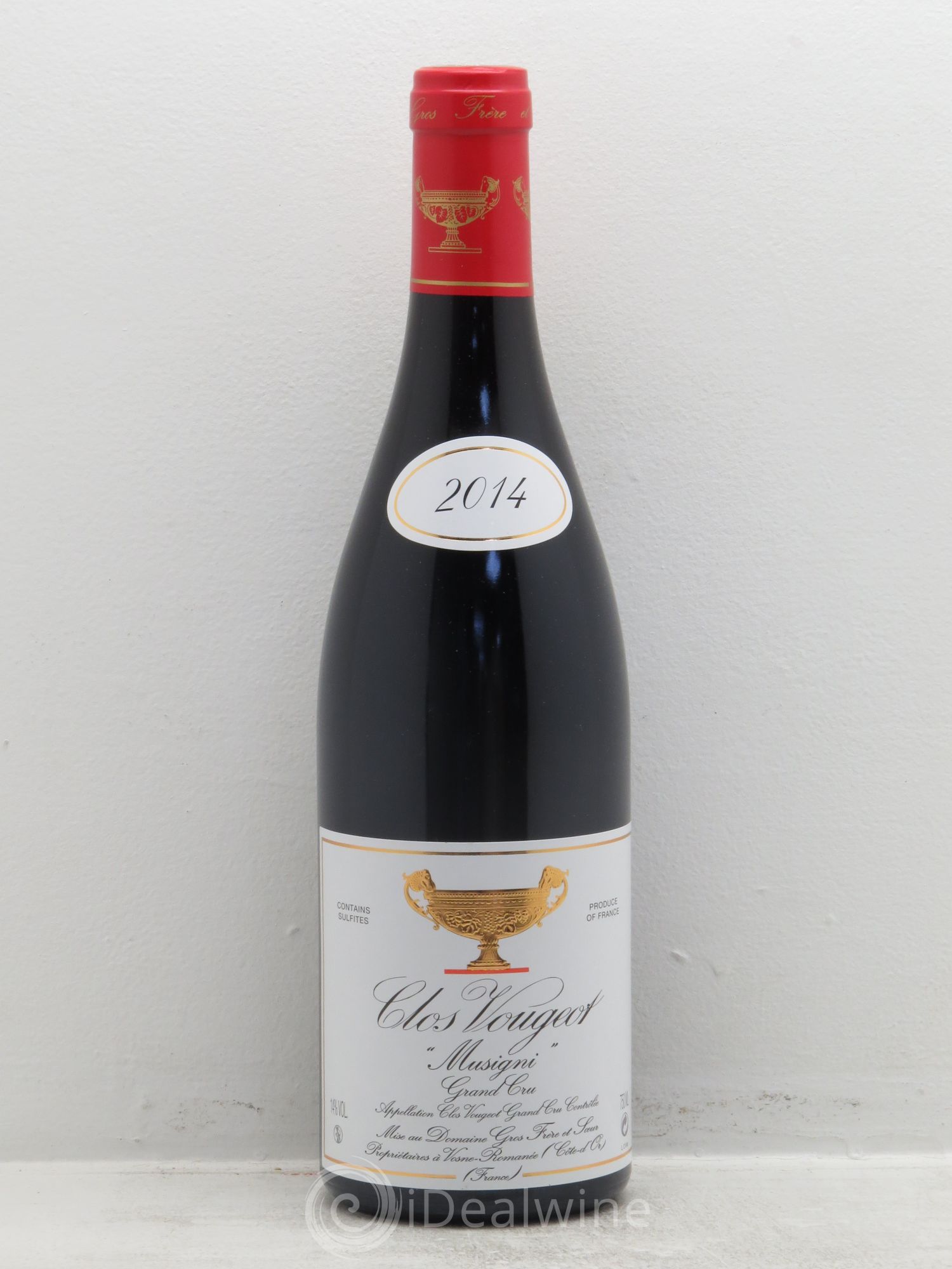 Clos de Vougeot Grand Cru Musigni Gros Frère & Soeur 2014 - Lot de 1 bouteille - 0
