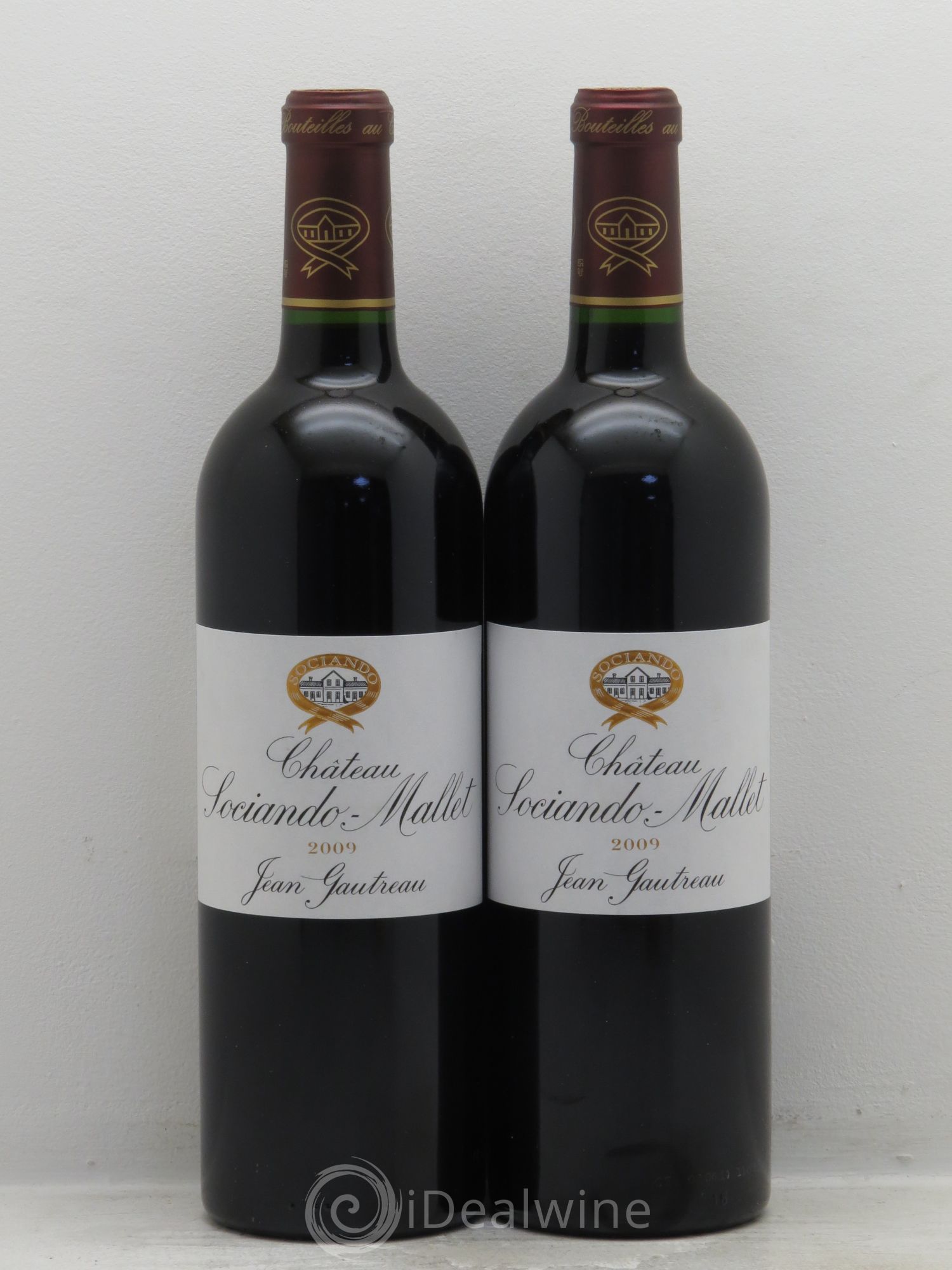 Château Sociando Mallet (sans prix de réserve) 2009 - Lot de 2 bouteilles - 0