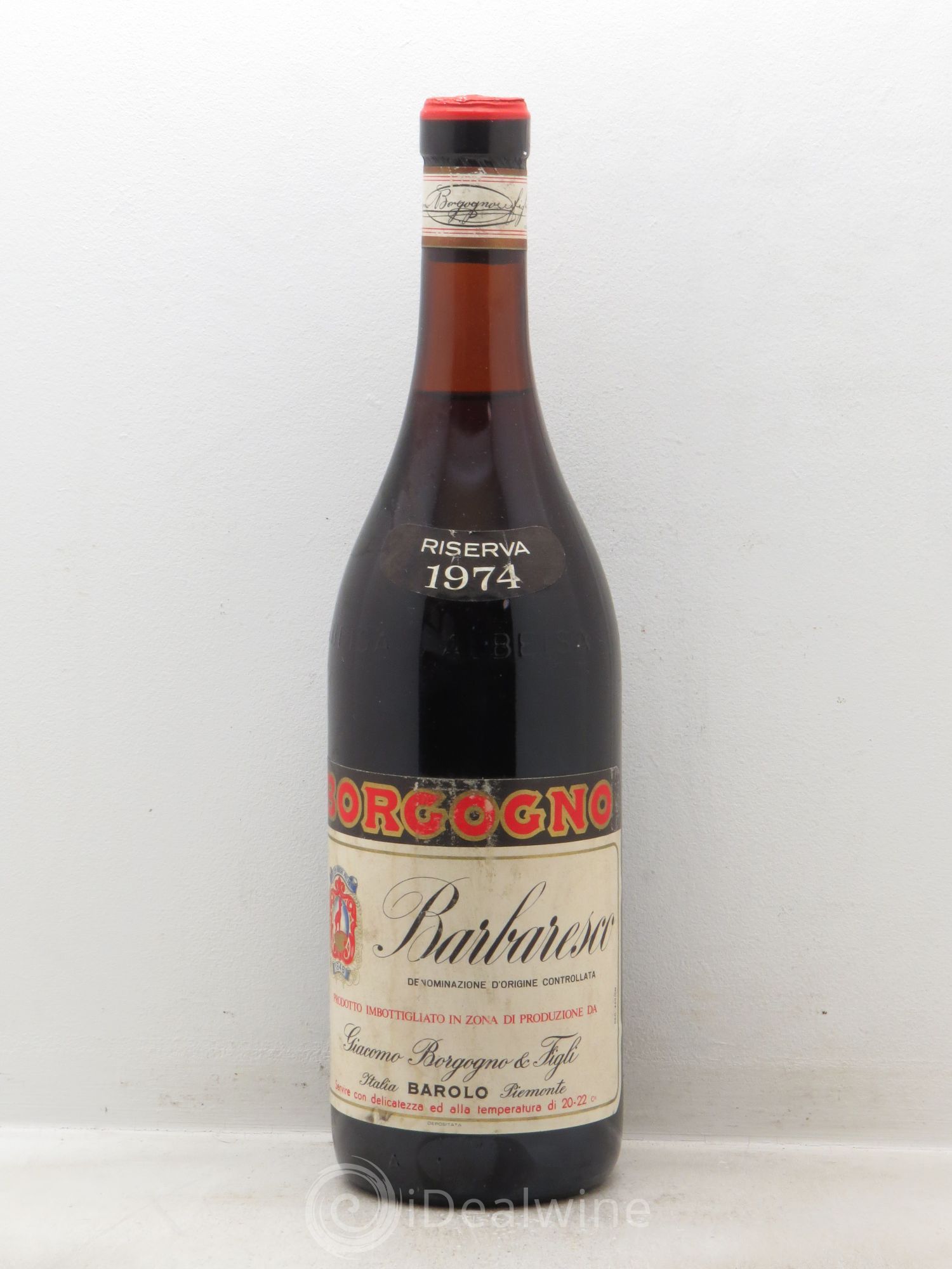 Barbaresco DOCG Riserva Borgogno (sans prix de réserve) 1974 - Posten von 1 Flasche - 0