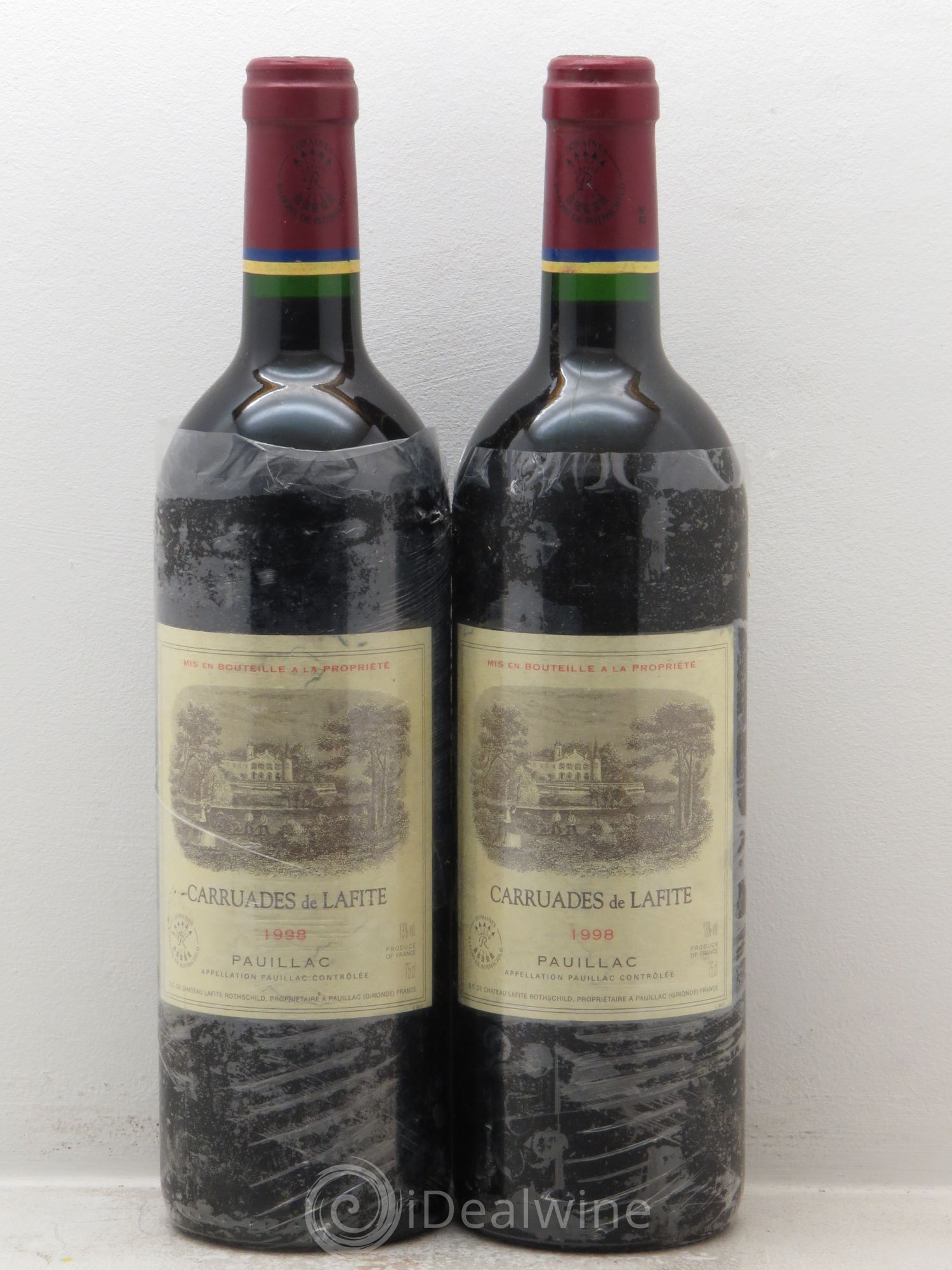 Carruades de Lafite Rothschild Second Vin (sans prix de réserve) 1998 - Lot de 2 bouteilles - 0