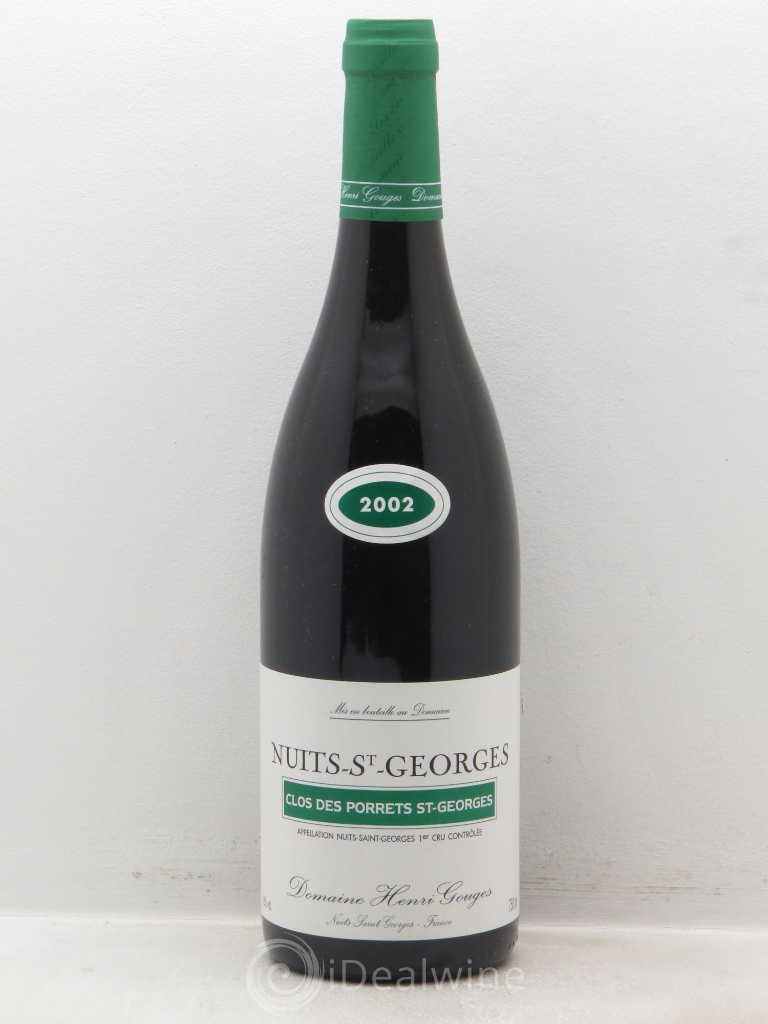 Nuits-Saint-Georges 1er Cru Clos des Porrets St Georges Henri Gouges (sans prix de réserve) 2002 - Lot de 1 bouteille - 0