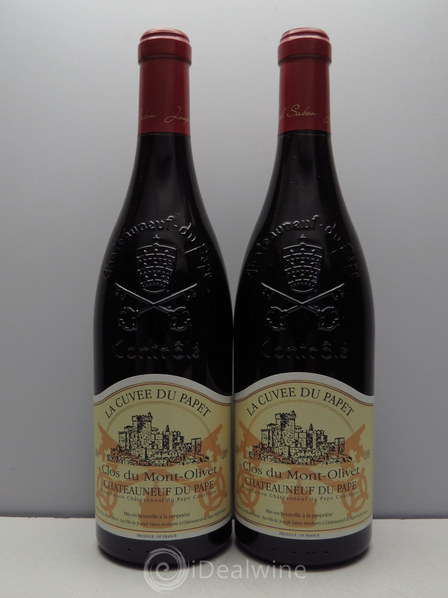 Châteauneuf-du-Pape Cuvée du Papet Clos du Mont-Olivet (sans prix de réserve) 2009 - Lot de 2 bouteilles - 0