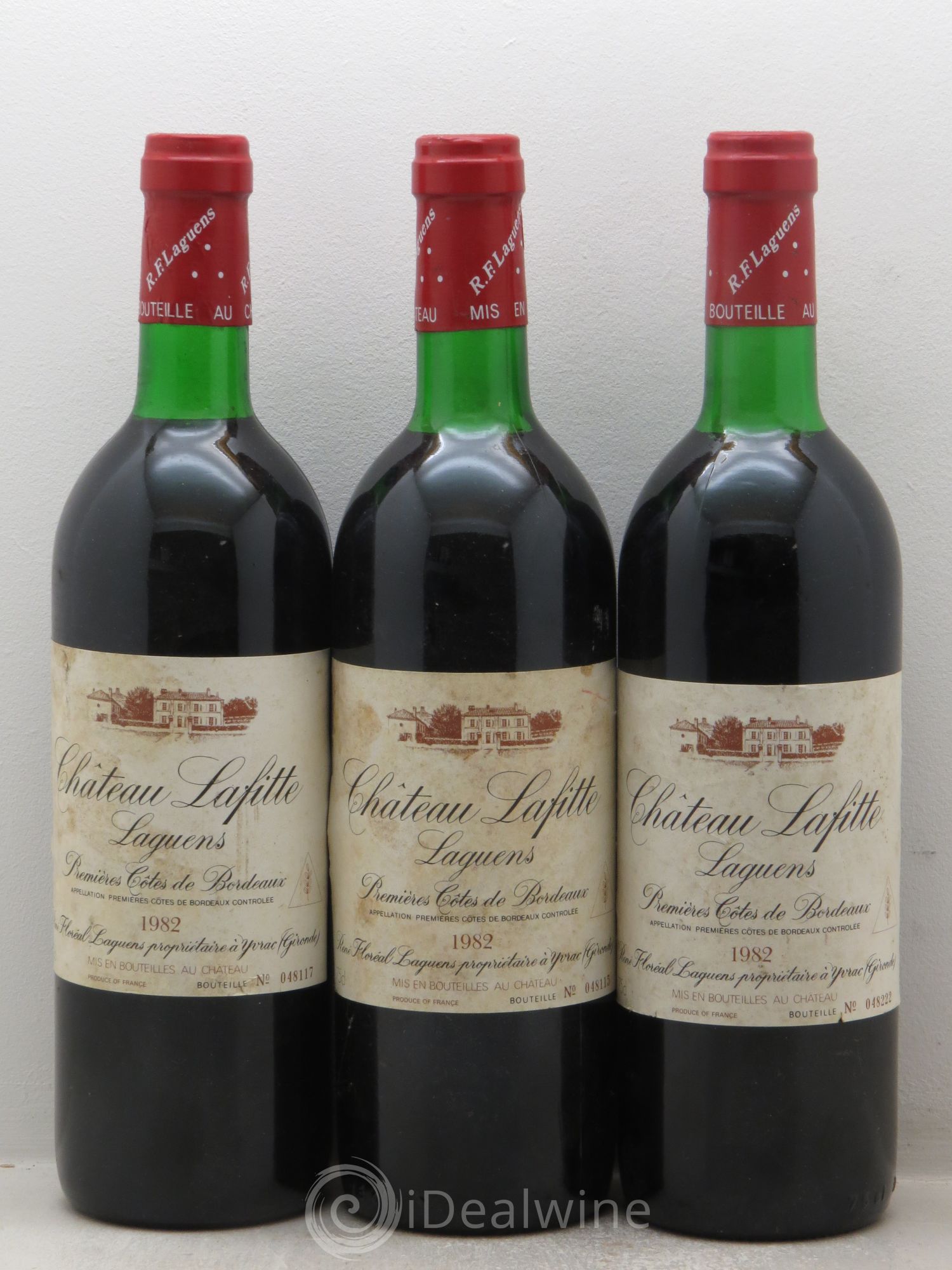 Bordeaux Château Lafitte Laguens Premières Côtes de Bordeaux (sans prix de réserve) 1982 - Posten von 3 Flaschen - 0