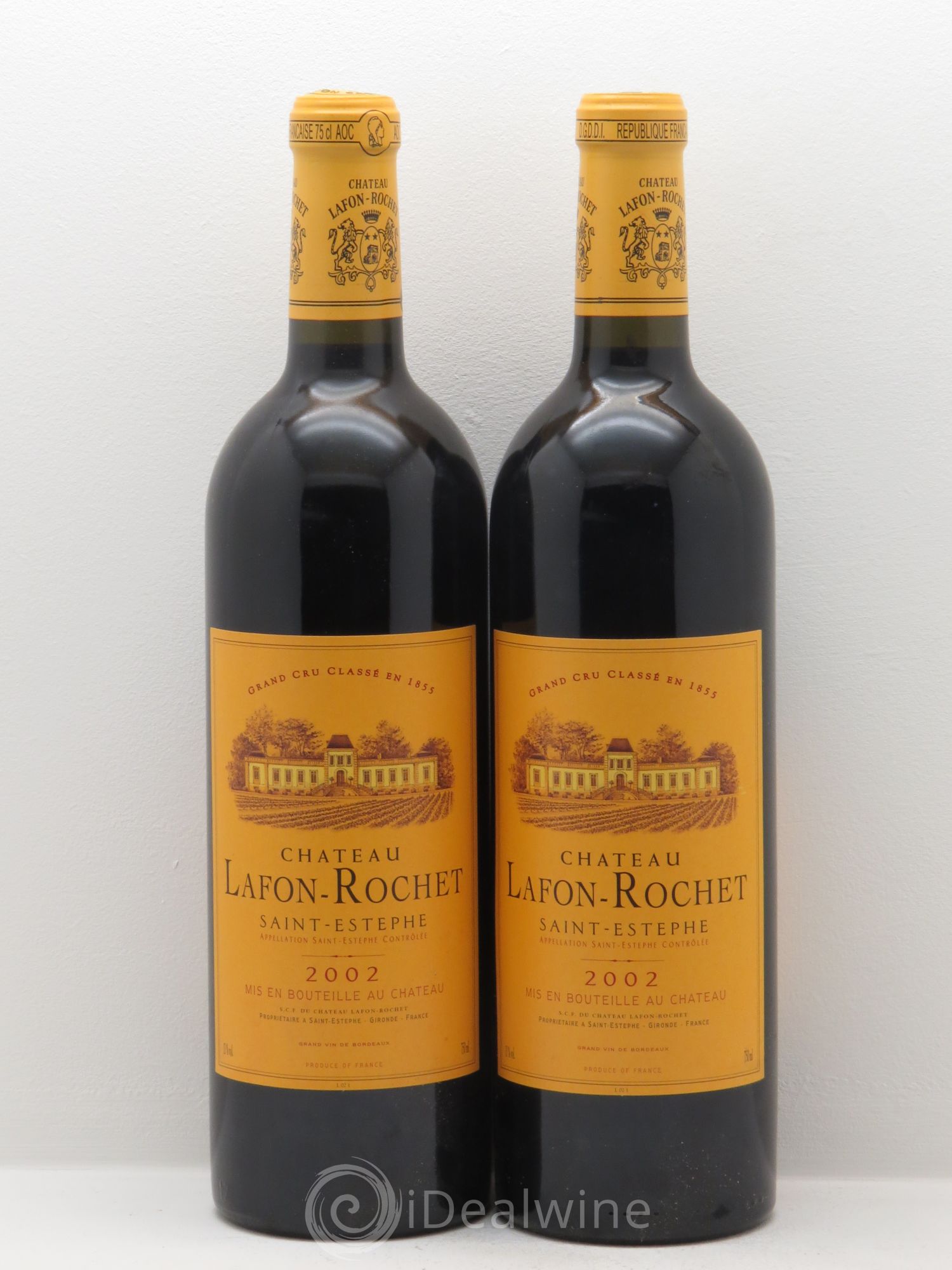 Château Lafon Rochet 4ème Grand Cru Classé (sans prix de réserve) 2002 - Lot de 2 bouteilles - 0