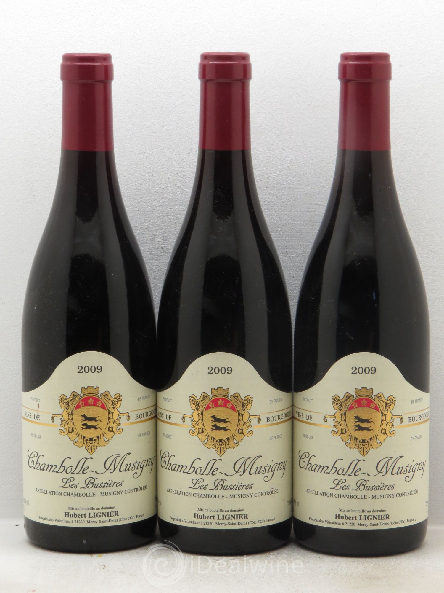 Chambolle-Musigny Les Bussières - Hubert Lignier (sans prix de réserve) 2009 - Posten von 3 Flaschen - 0
