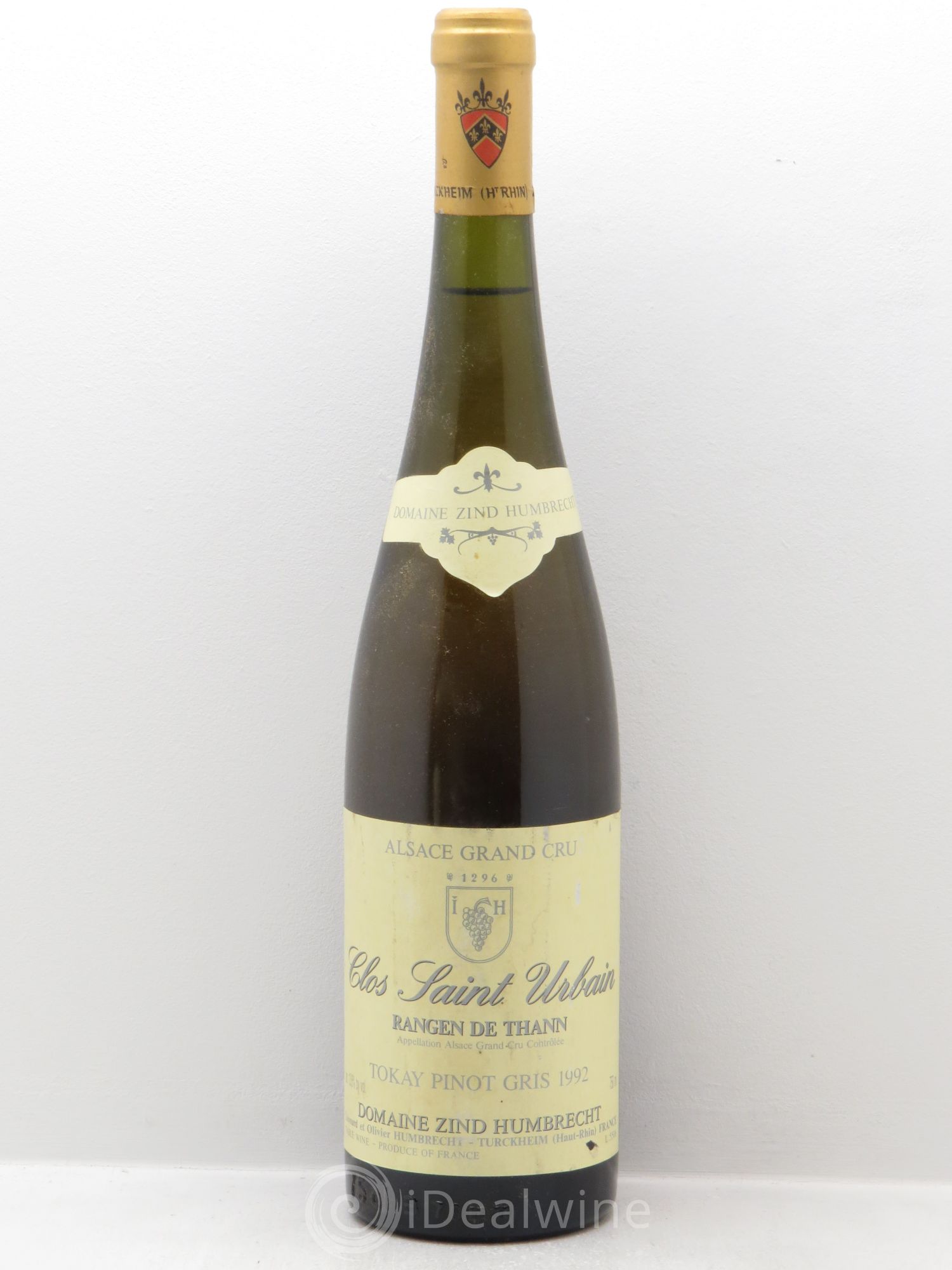 Alsace Pinot Gris Grand Cru Rangen de Thann Clos Saint-Urbain Zind-Humbrecht (Domaine) (sans prix de réserve) 1992 - Lot de 1 bouteille - 0