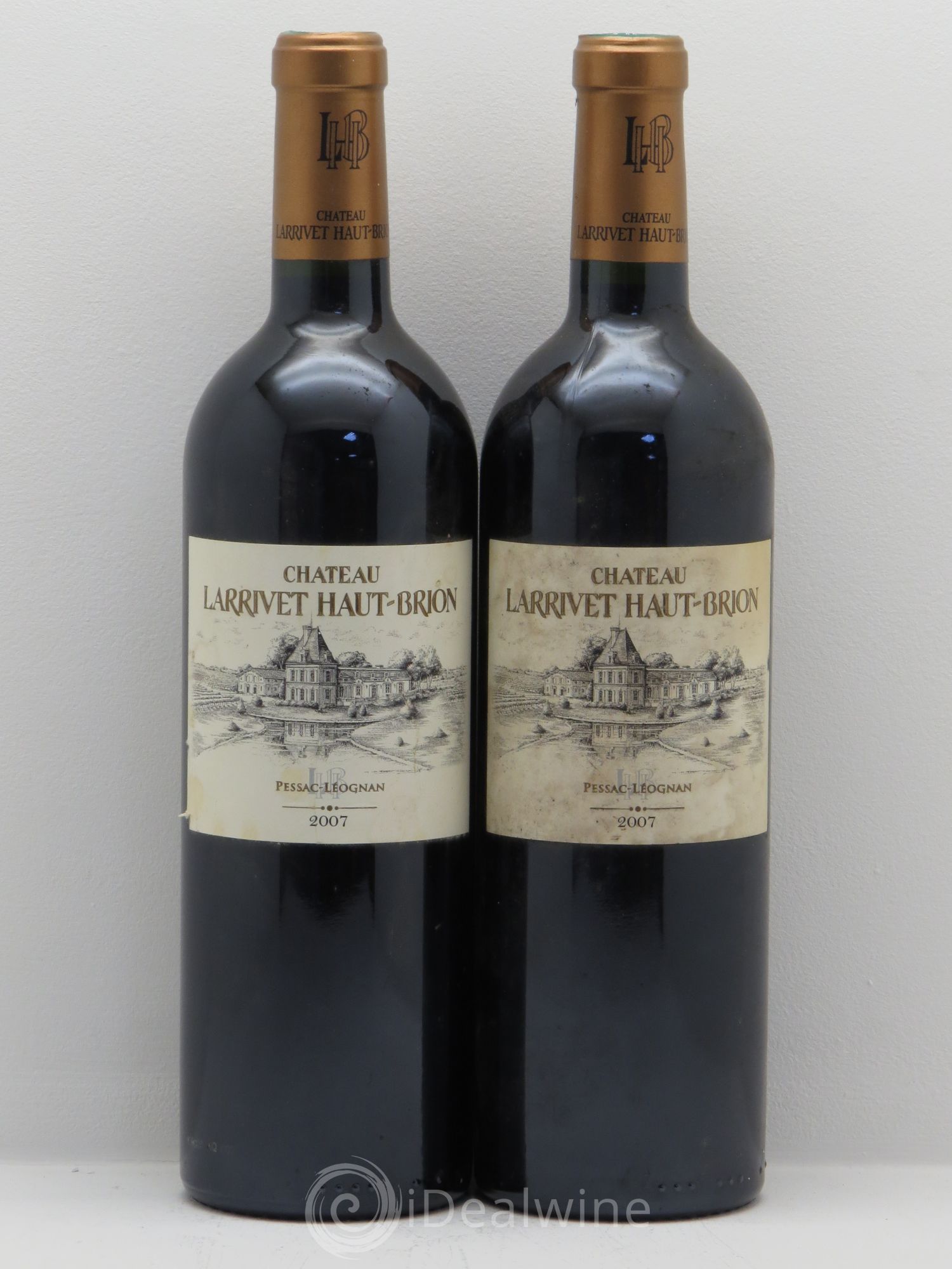 Château Larrivet Haut-Brion (sans prix de réserve) 2007 - Lot de 2 bouteilles - 0