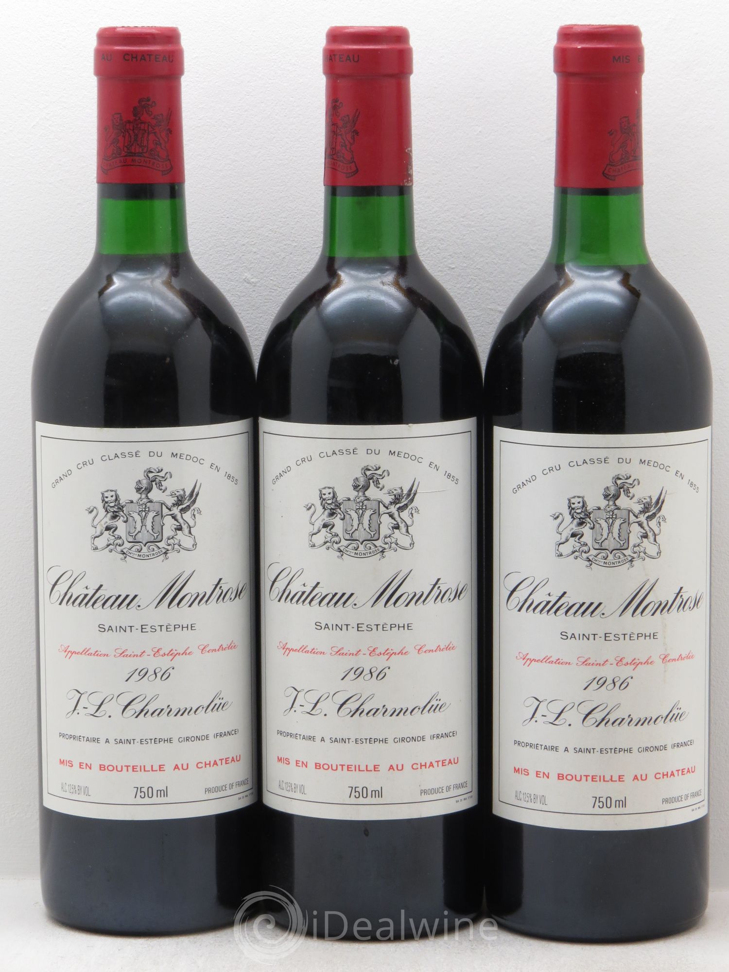 Château Montrose 2ème Grand Cru Classé (sans prix de réserve) 1986 - Lot de 3 bouteilles - 0