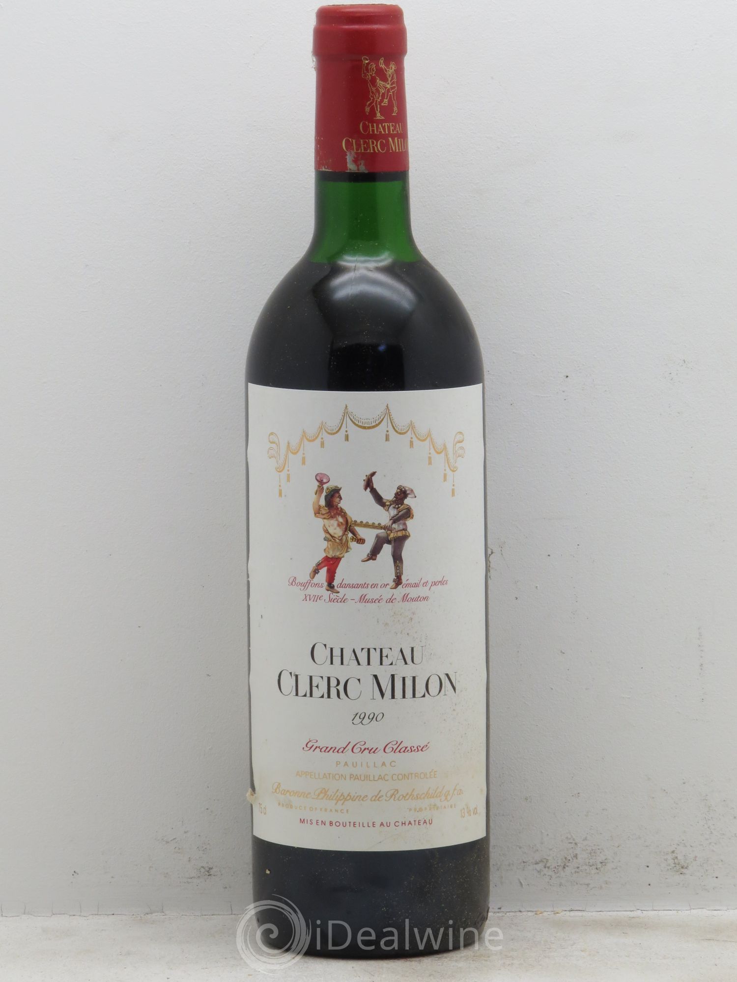 Château Clerc Milon 5ème Grand Cru Classé 1990 - Lot de 12 bouteilles - 0
